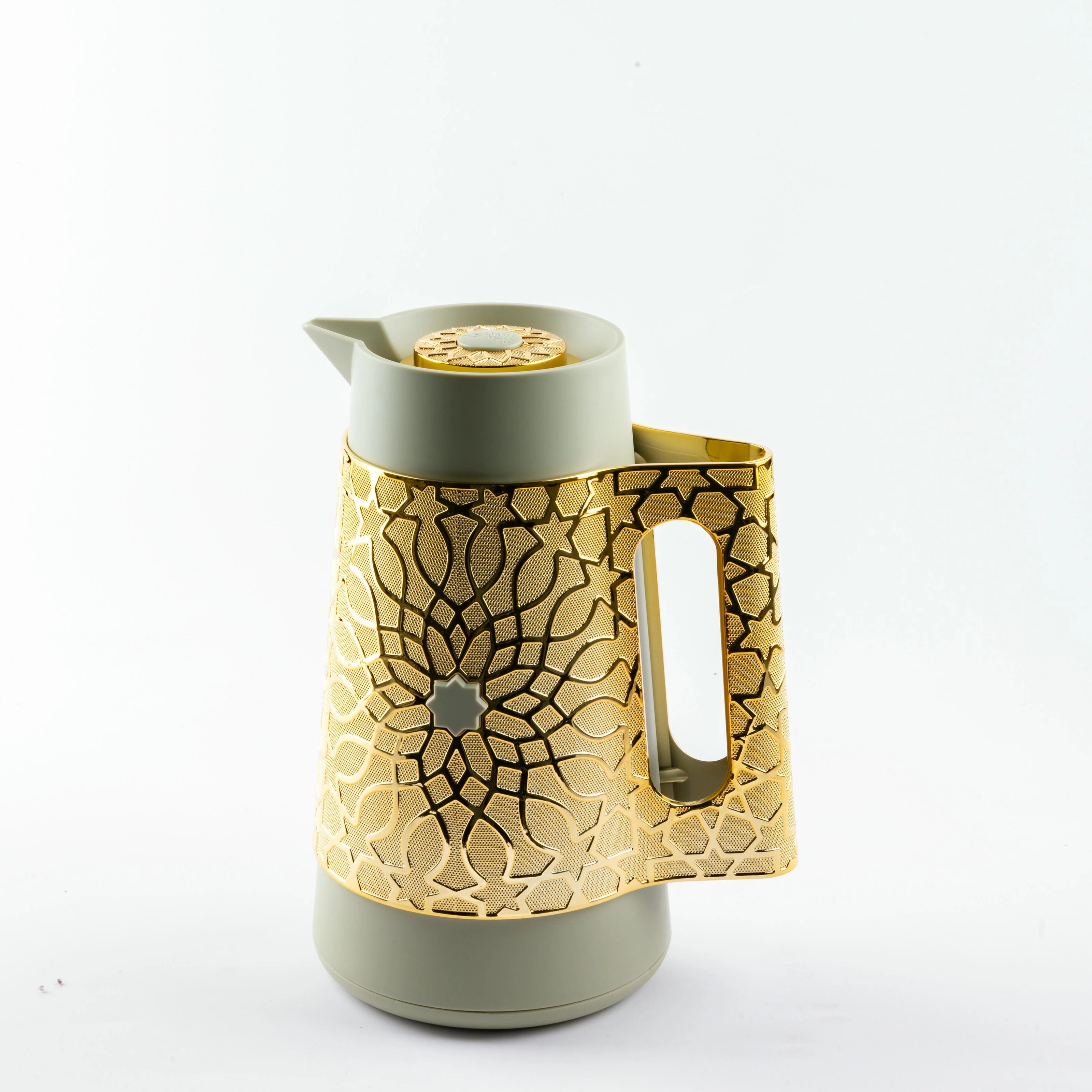 Asala - Vacuum Flask / Thermos - Olive Green & Gold - Image 4