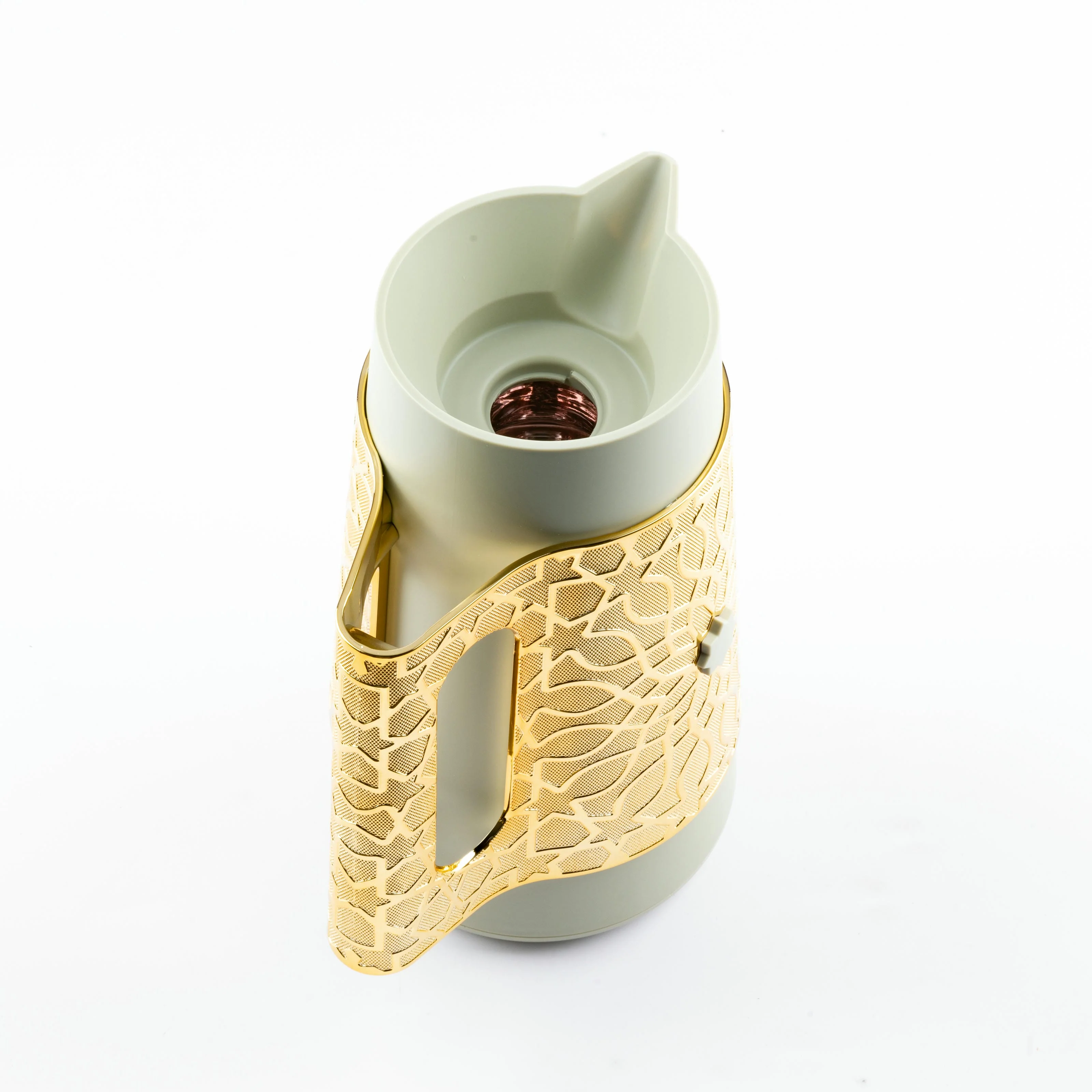 Asala - Vacuum Flask / Thermos - Olive Green & Gold - Image 6