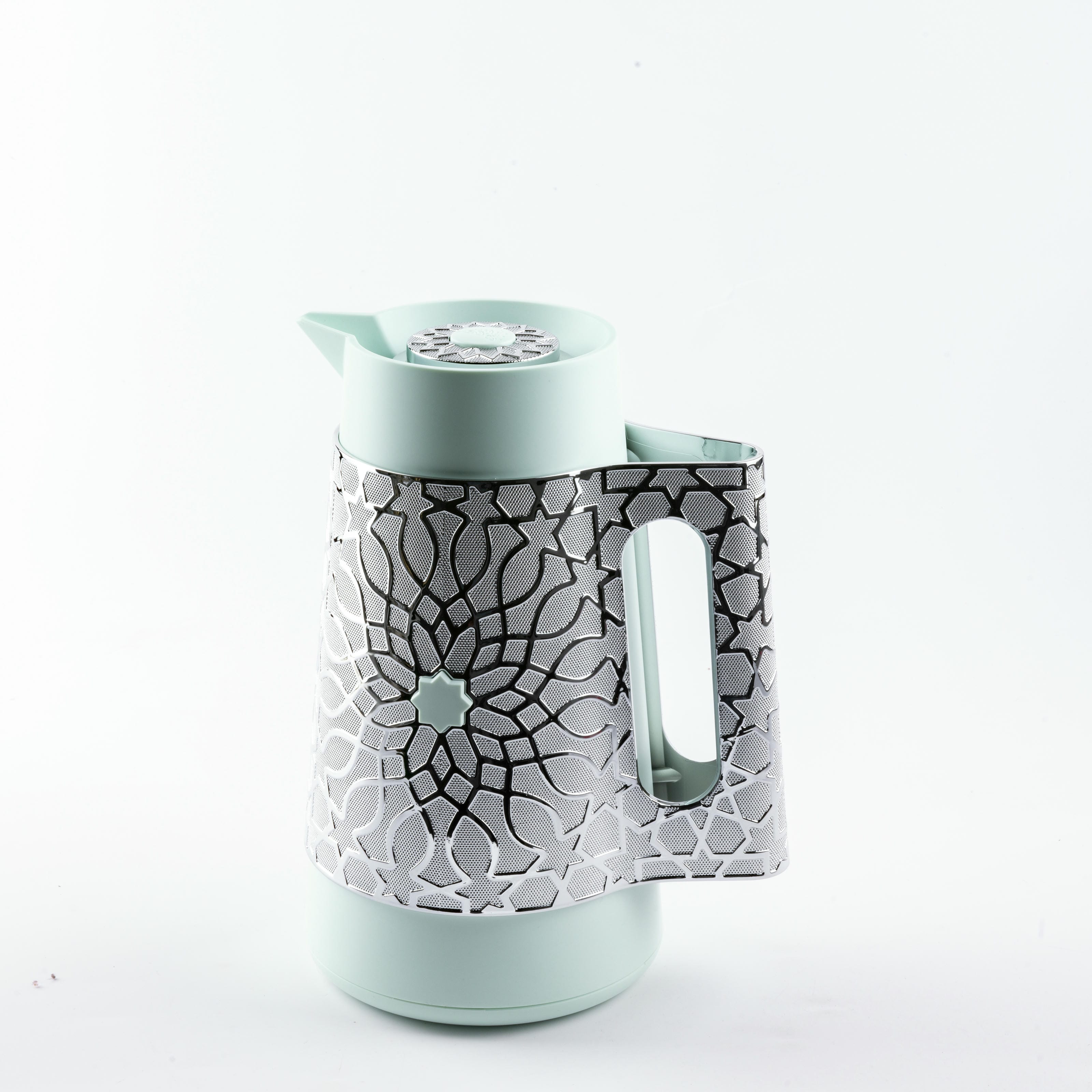 Asala - Vacuum Flask / Thermos - Teal & Silver - Image 5