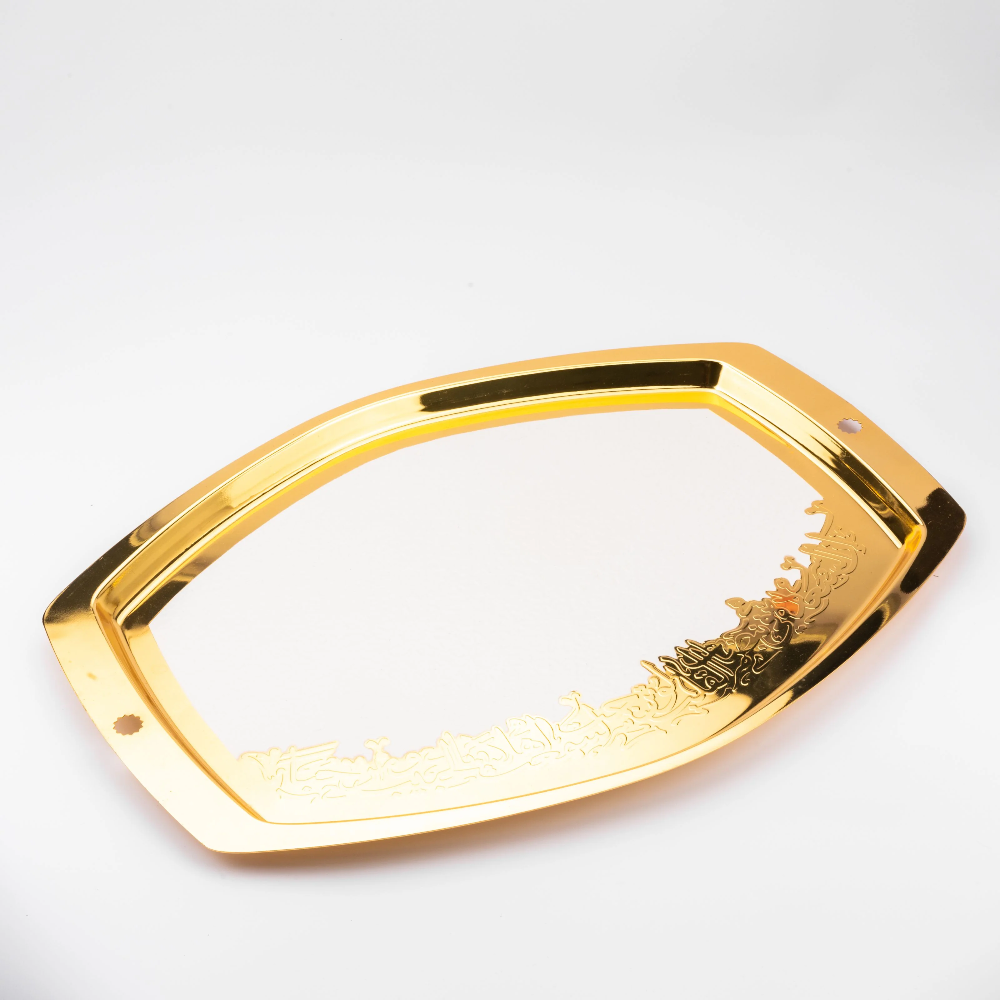 Atheer - Serving Tray - White & Gold - Image 2