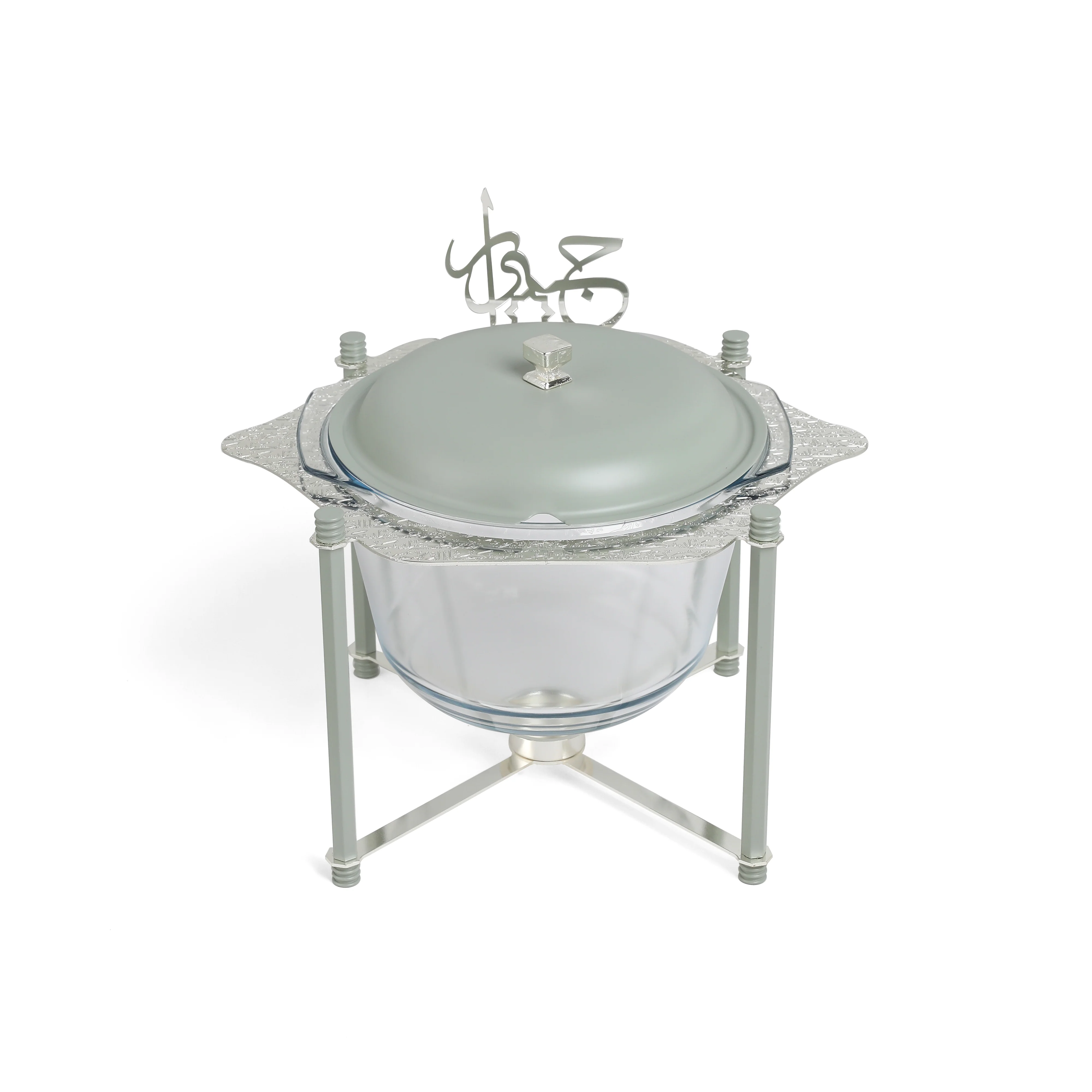 Deluxe Hosting Buffet Set - Mint green & Silver - Image 4