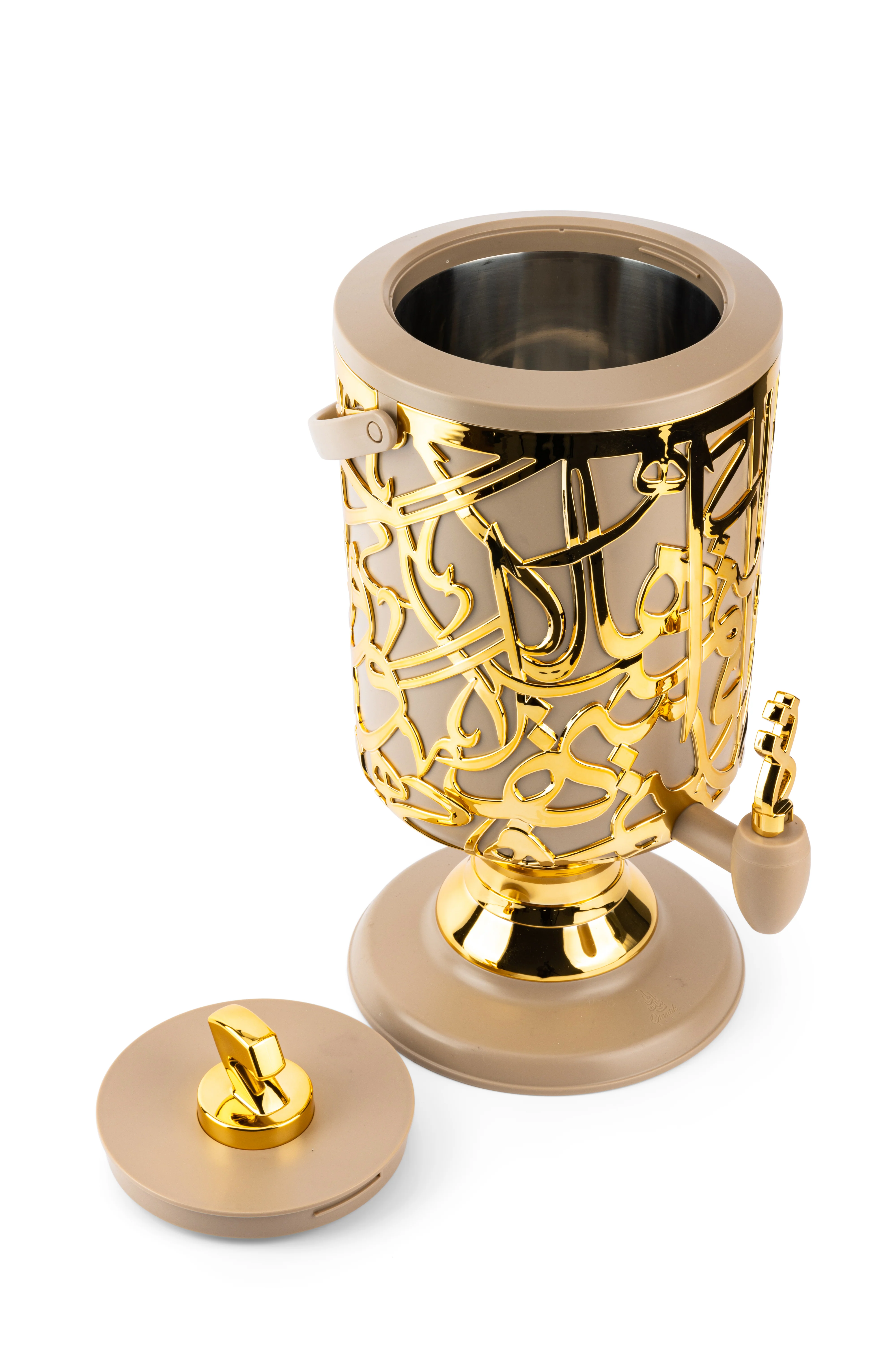 Diwan - 3 Liters Cold Beverage Dispenser - Coffee & Gold - Image 7