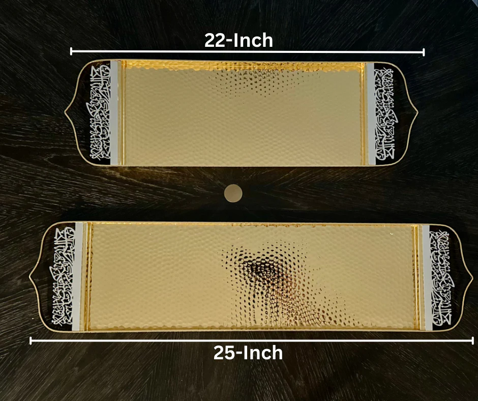 Exclusive - Prestige 25" Serving Tray - Gold - Image 4