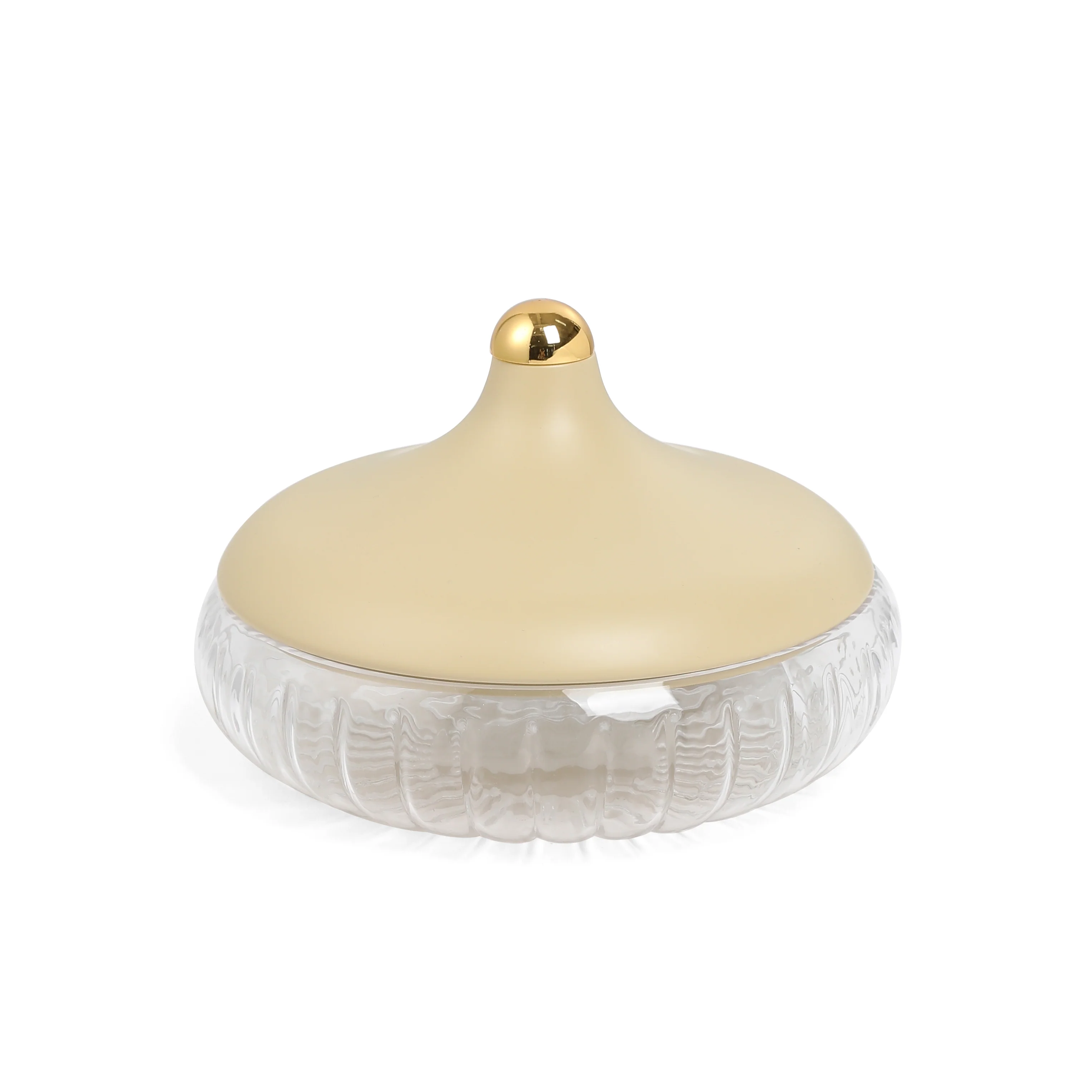 Jiwar - Medium Engraved Date & Dessert Centerpiece - Ivory & Gold - Image 6