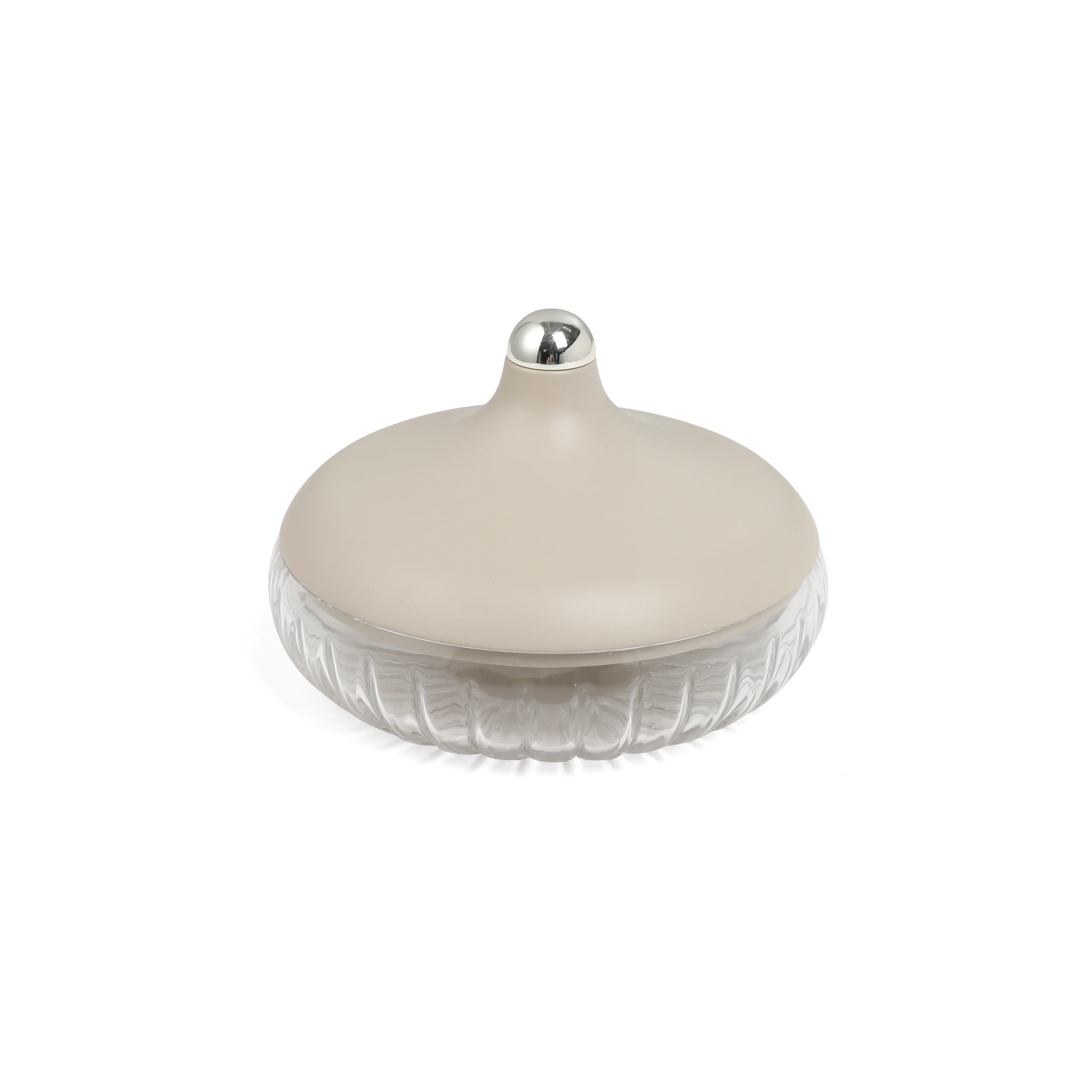 Jiwar - Medium Engraved Date & Dessert Centerpiece - Beige & Silver - Image 6