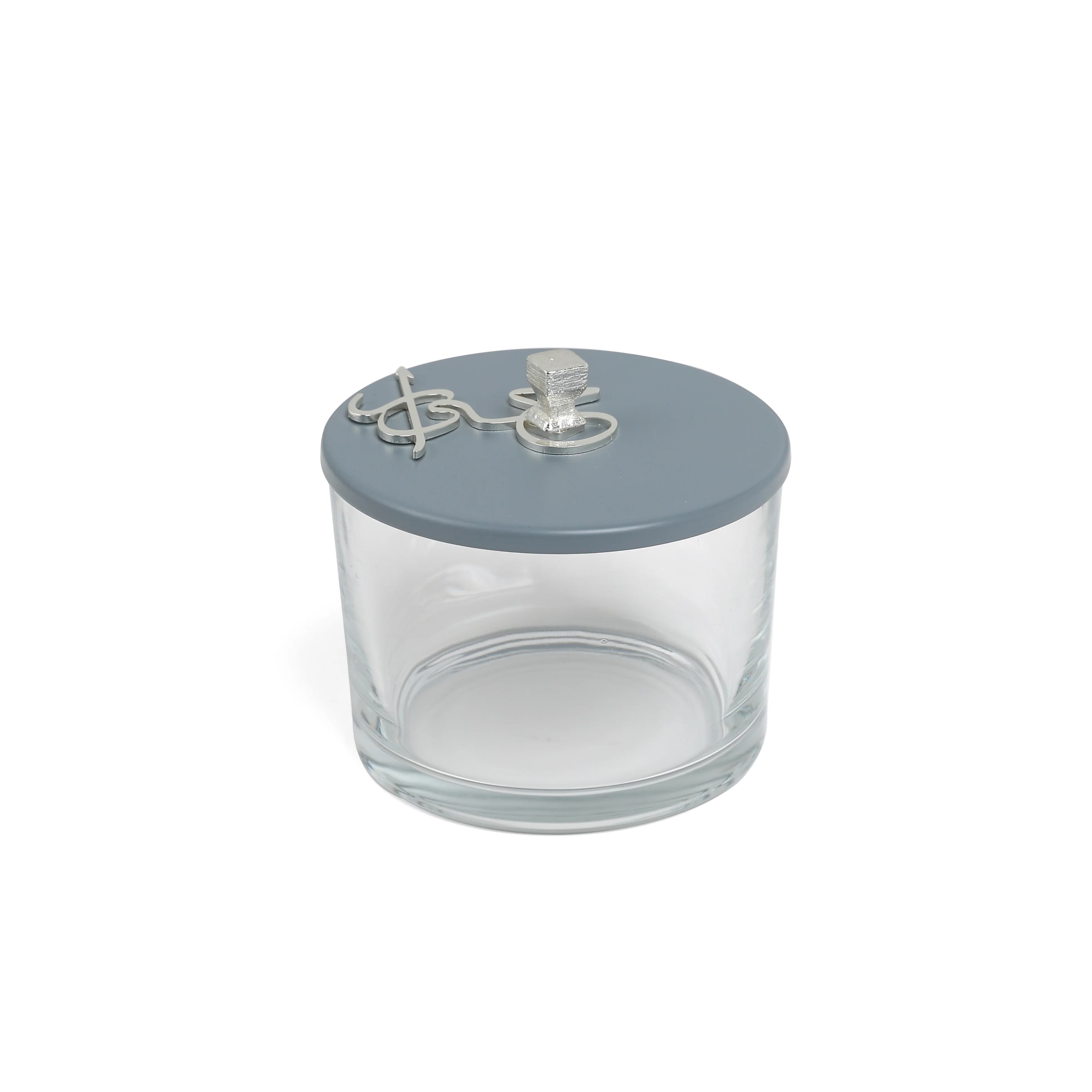 Jiwar - Dual Elegant Nut Serving Set with Engraved - Haze Blue & Silver - Image 6