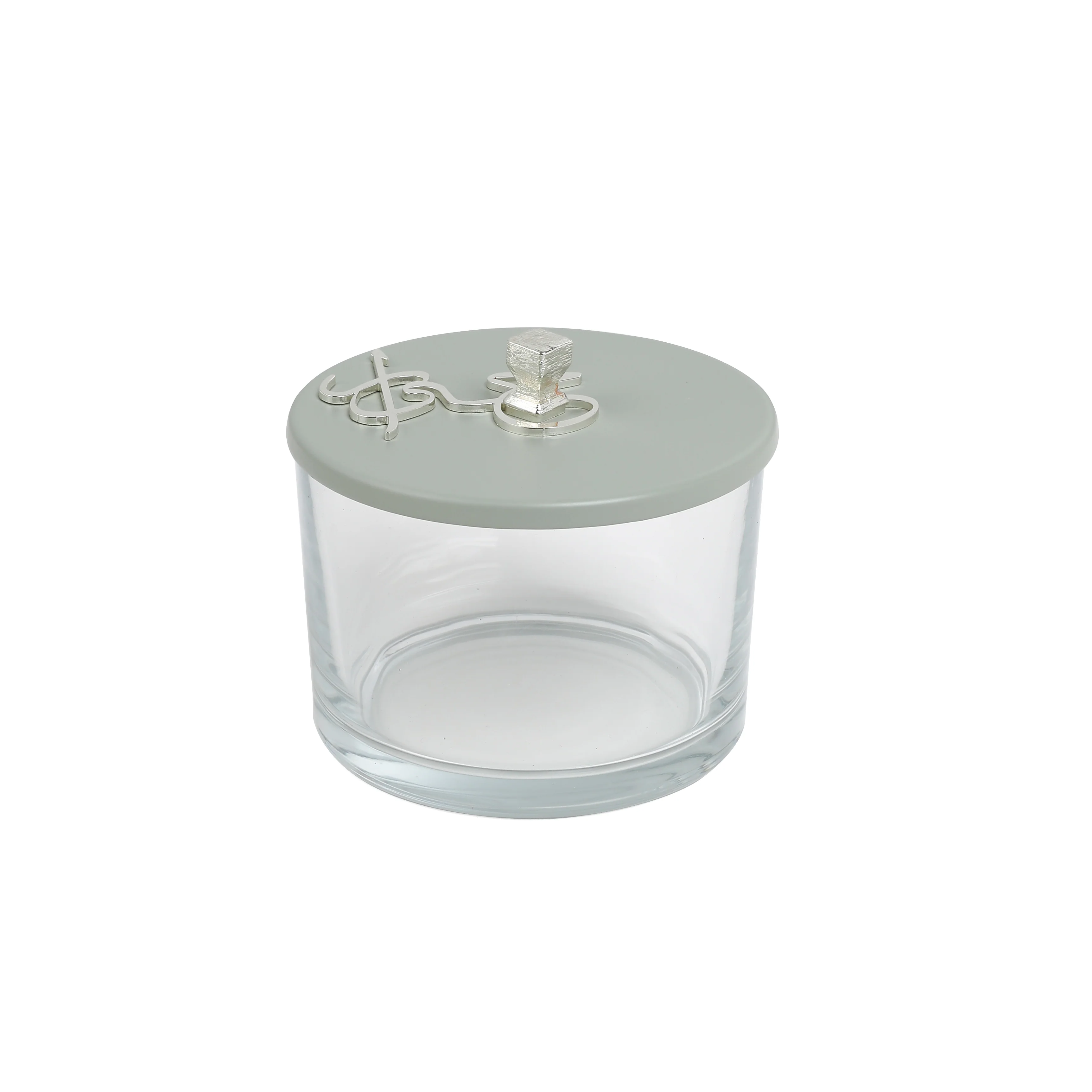 Jiwar - Triple Elegant Nut Serving Set with Engraved  Base - Mint Green & Silver - Image 6