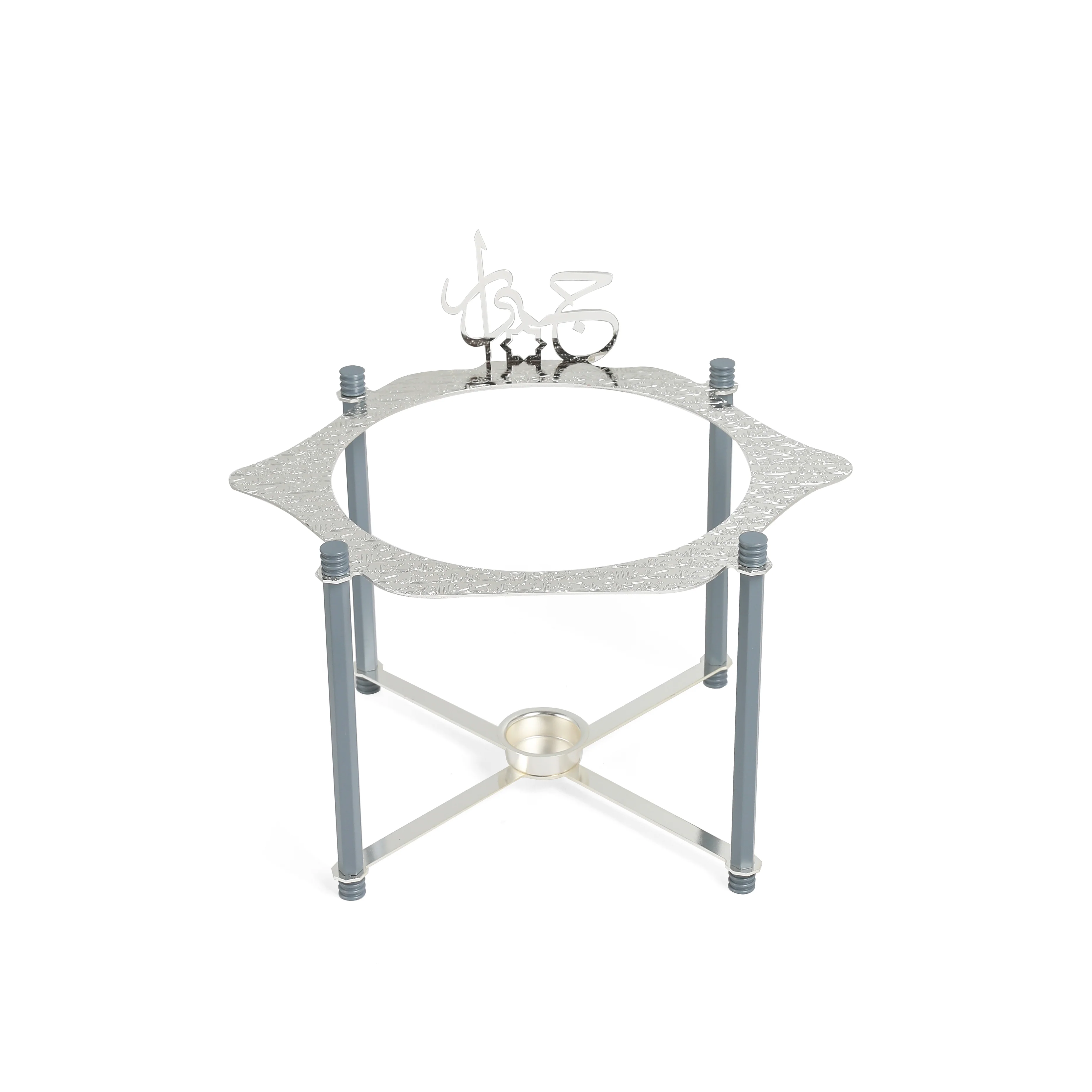 Jiwar - Deluxe Gold Engraved Soup Buffet - Haze BLue &Silver - Image 5