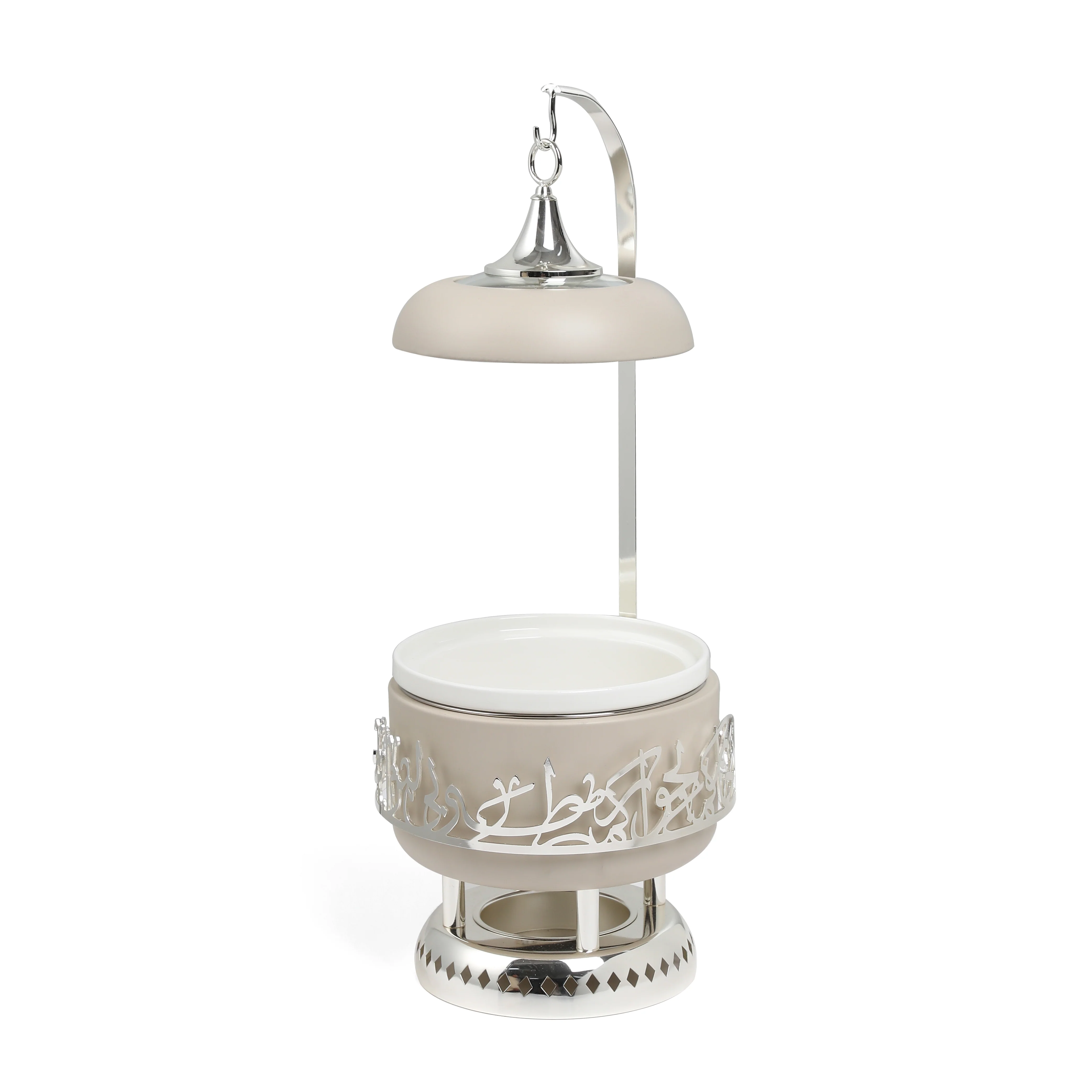 Jiwar - 2.5 Liters Chafer - Beige & Silver - Image 3