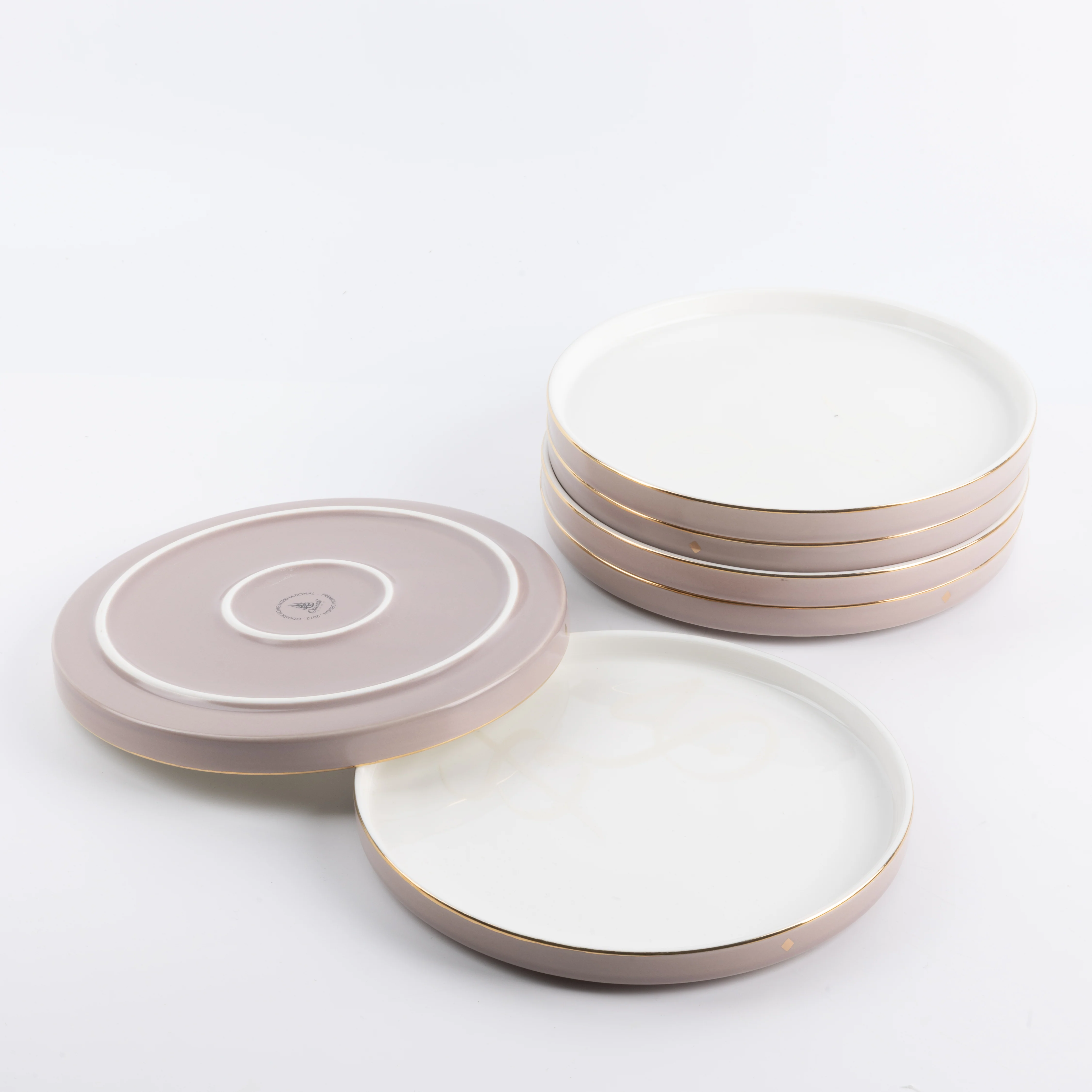 Jiwar - Dessert Serving Plates - Lavender & Gold - Image 3