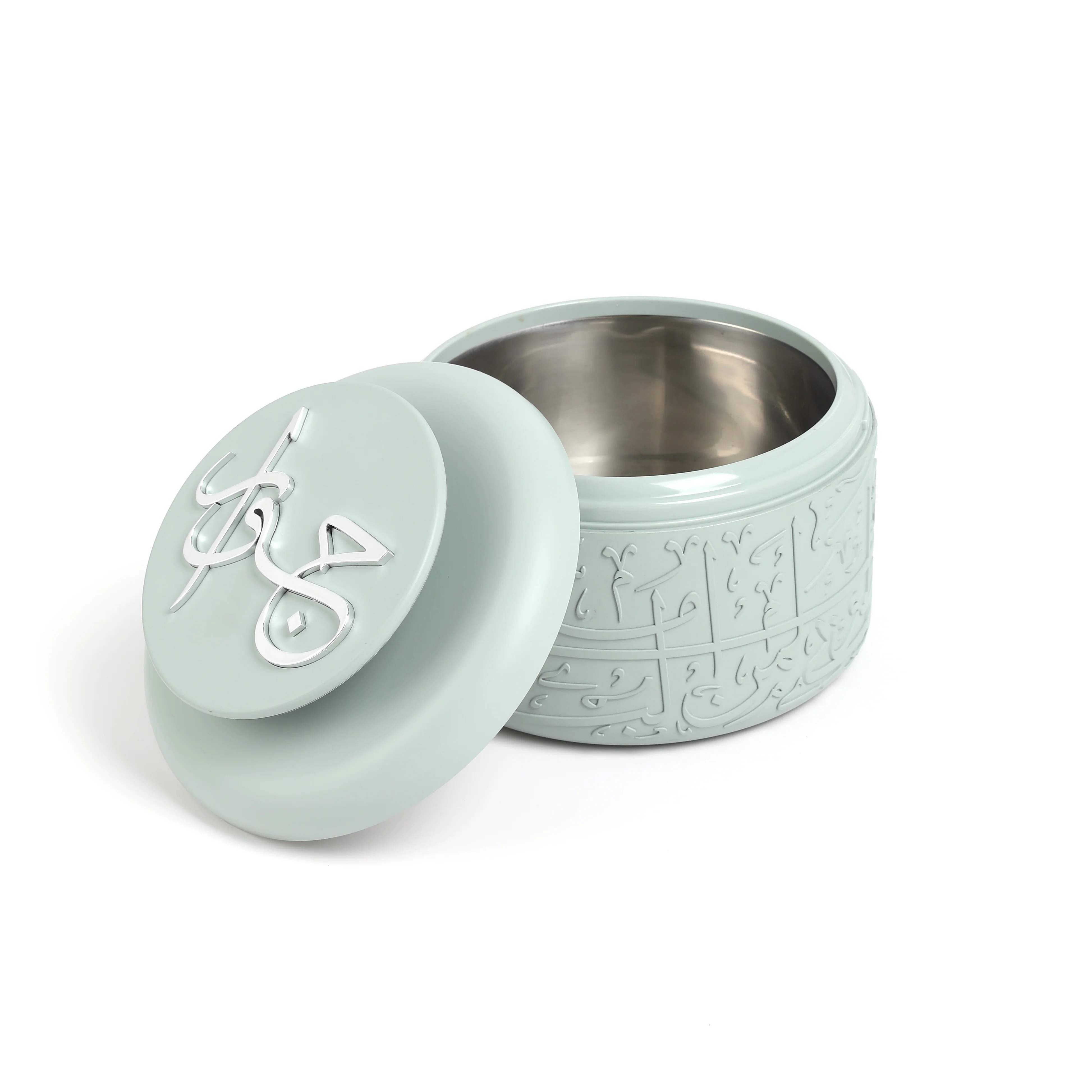Jiwar - Food Thermos/Warm Serv (Set of 3)- Mint Green & Silver - Image 9