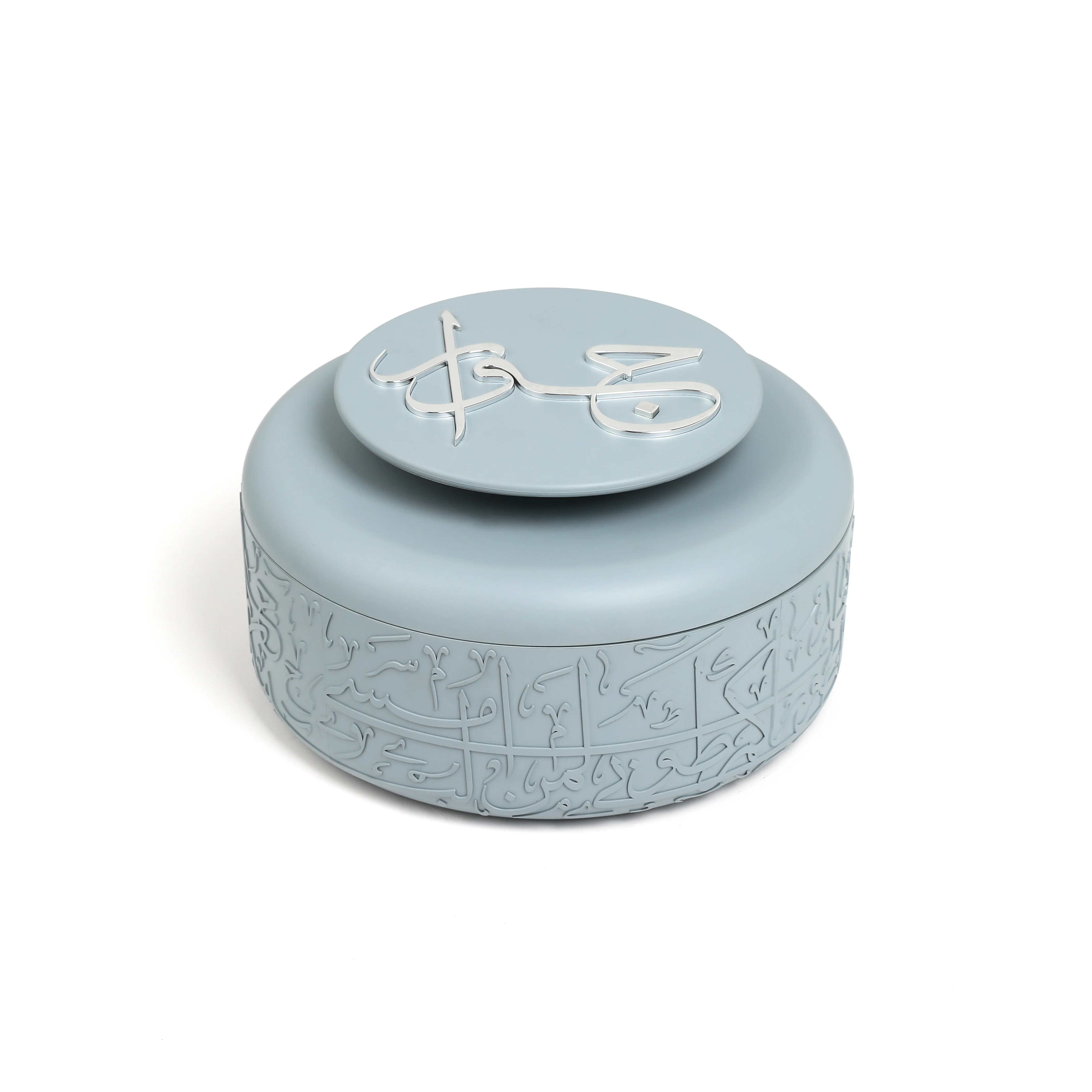 Jiwar - Food Thermos/Warm Serv (Set of 3)- Haze Blue & Silver - Image 5