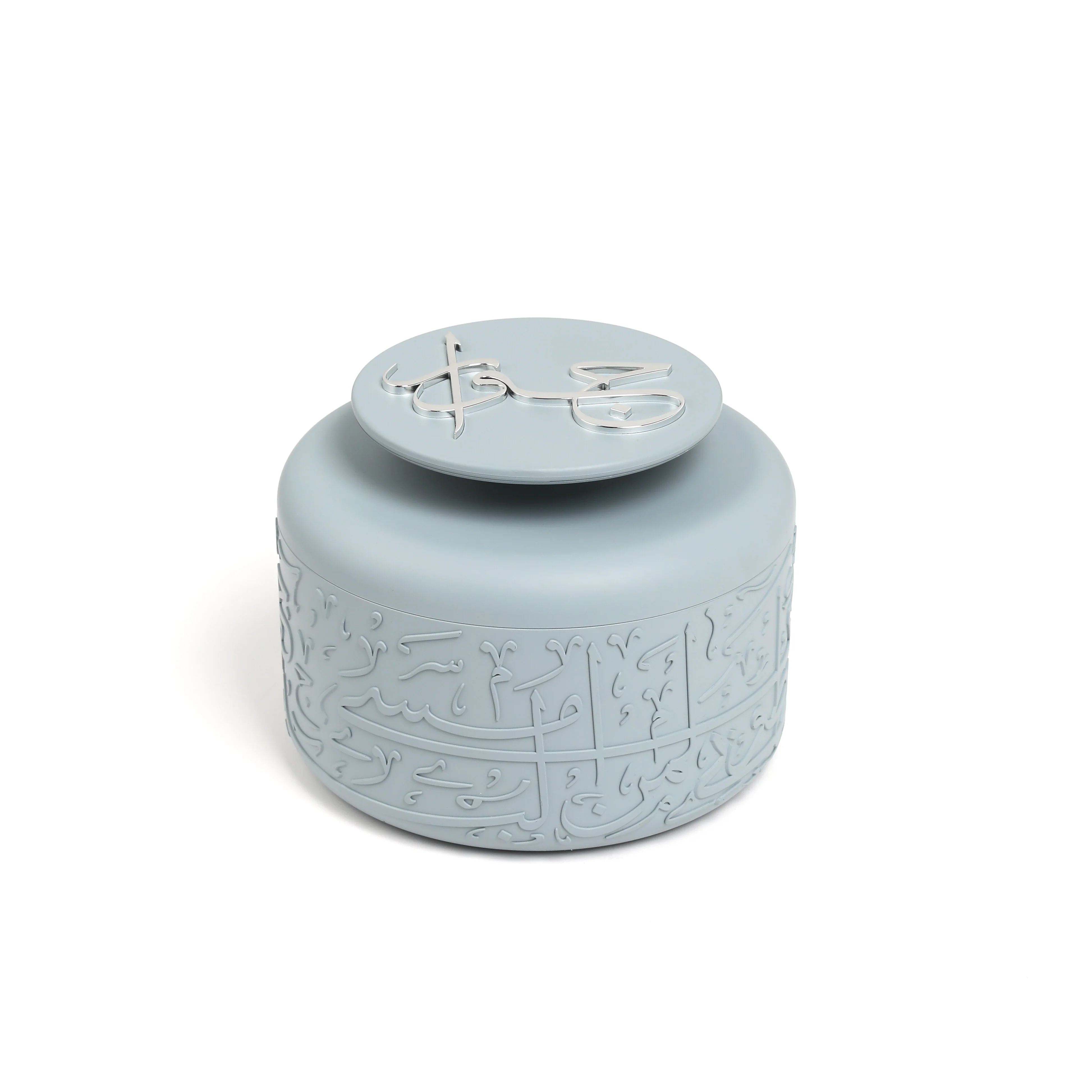 Jiwar - Food Thermos/Warm Serv (Set of 3)- Haze Blue & Silver - Image 8