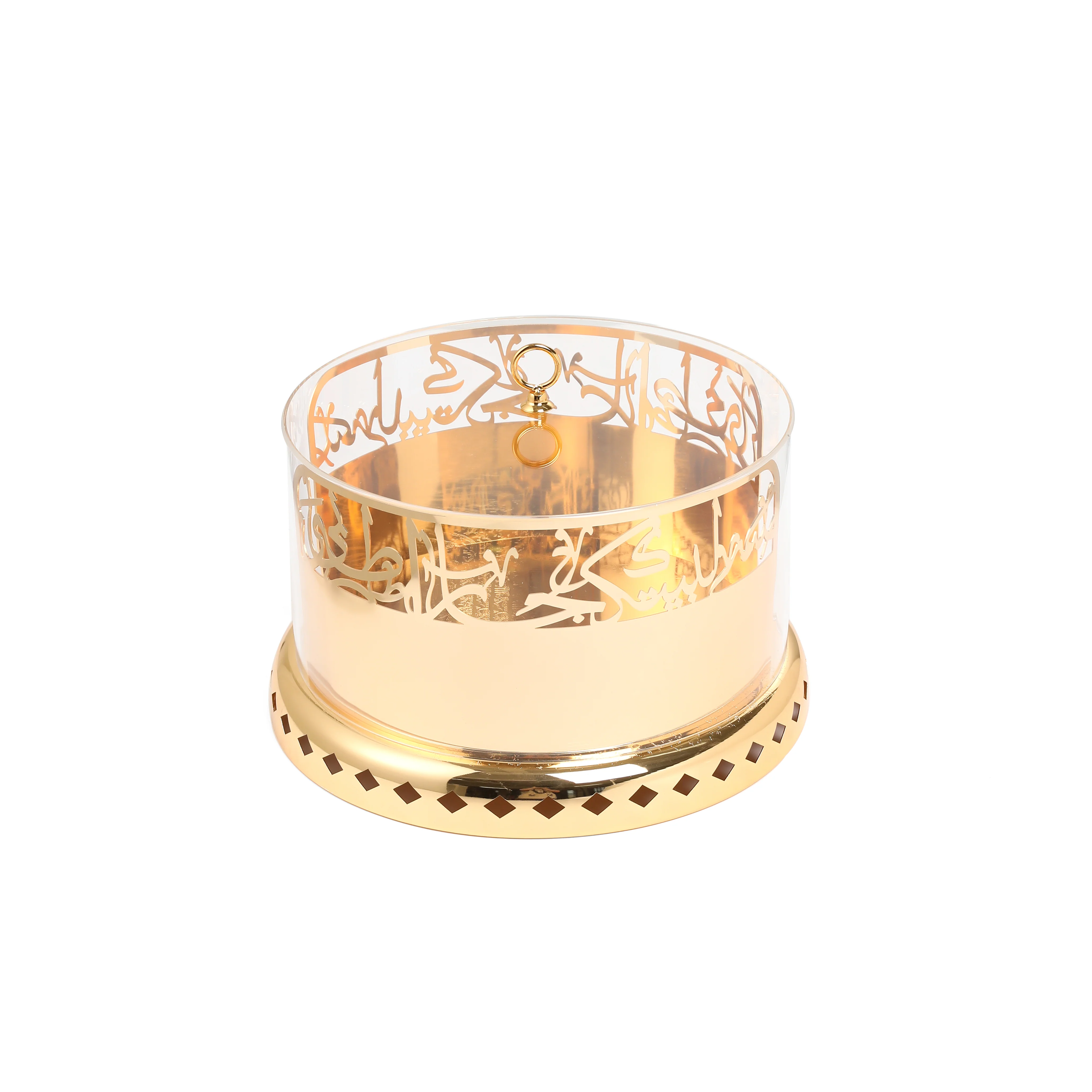 Jiwar - Large Sleek Plate Stand - Gold - Image 5