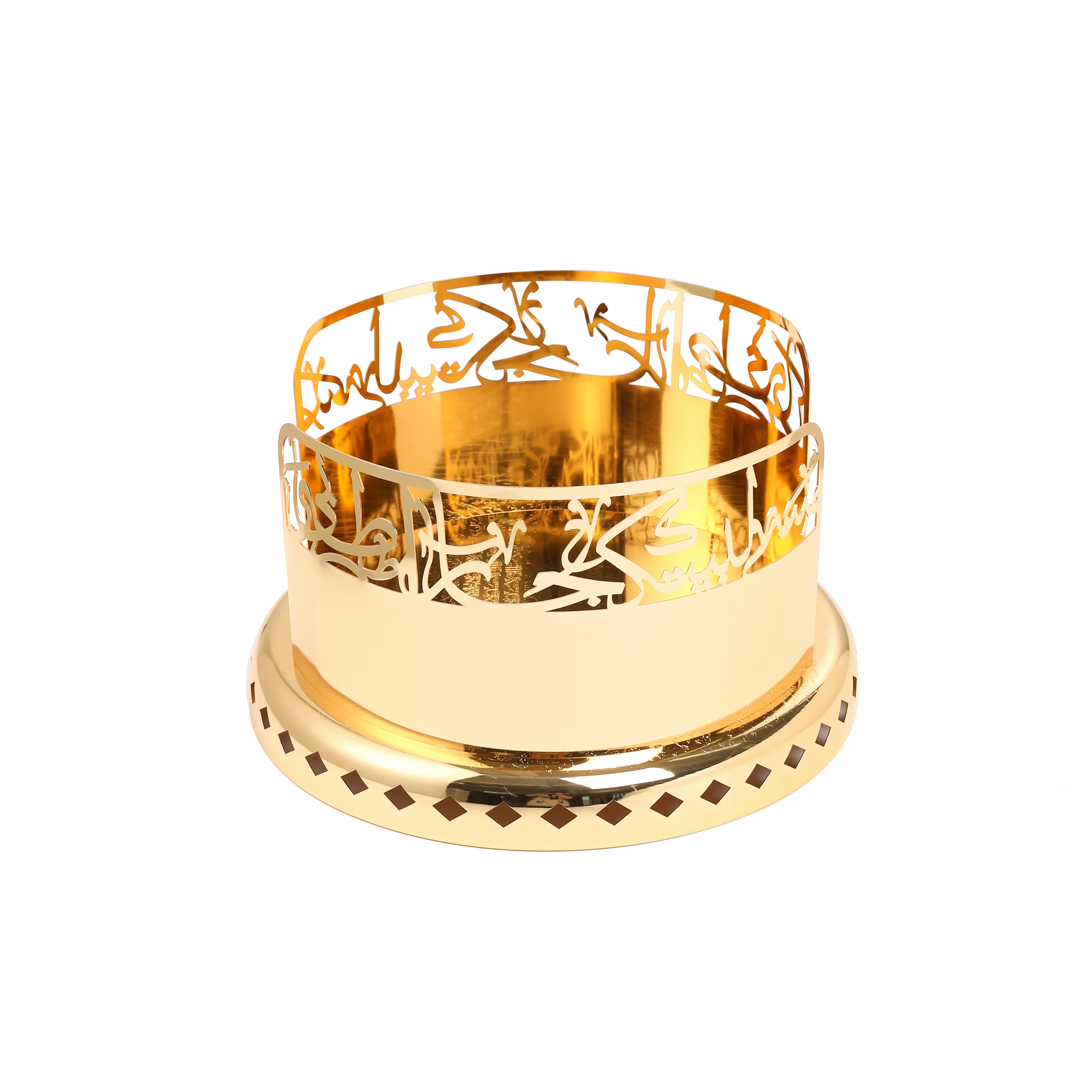 Jiwar - Large Sleek Plate Stand - Gold - Image 7