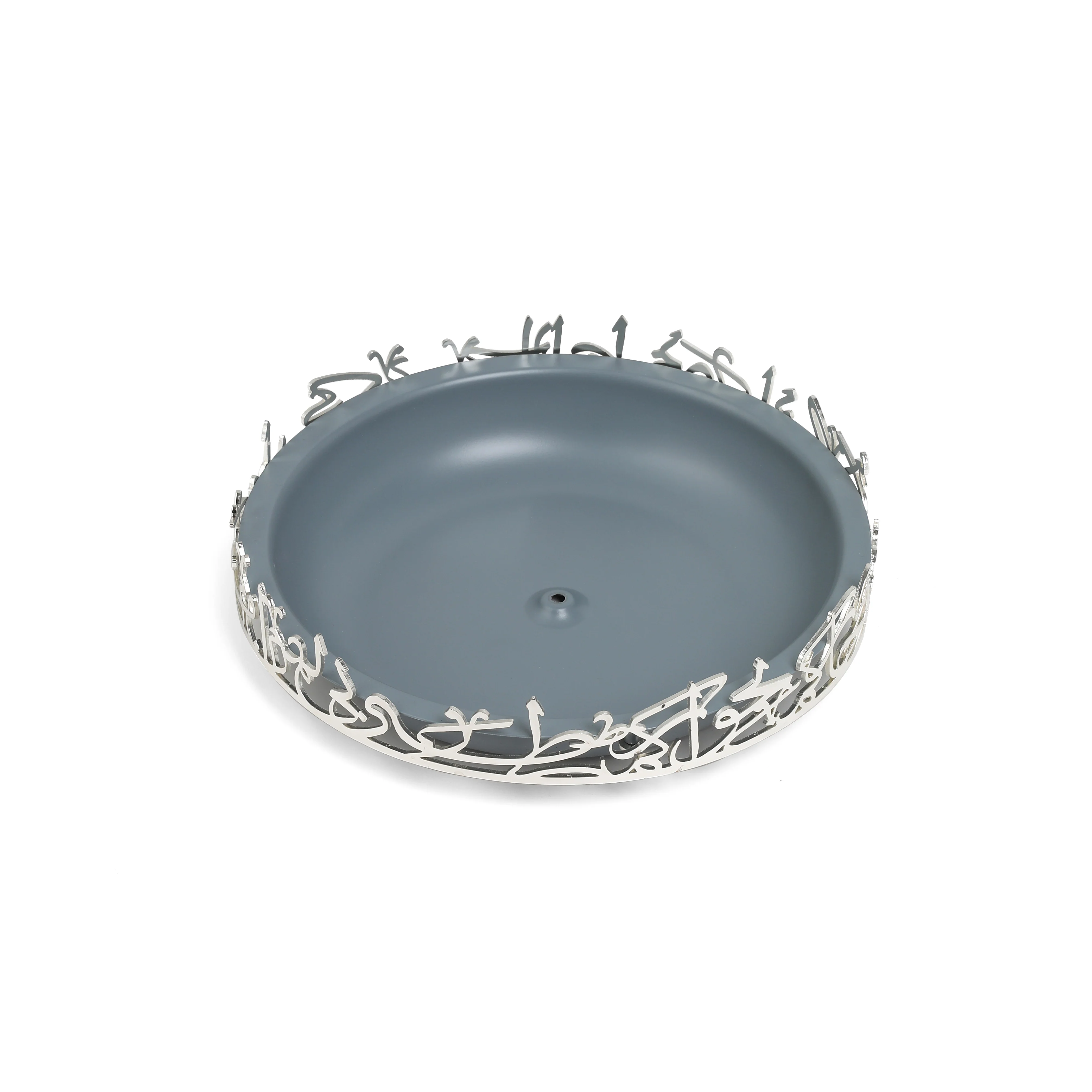 Jiwar - Medium Serving Stand - Haze Blue & Silver - Image 6