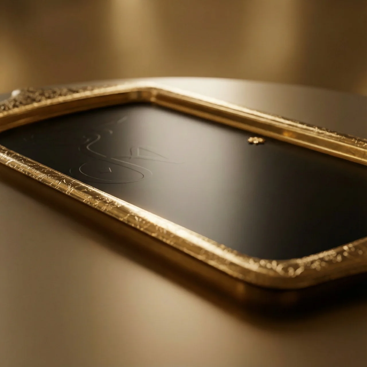 Jiwar - Serving Tray - Black & Gold - Image 2