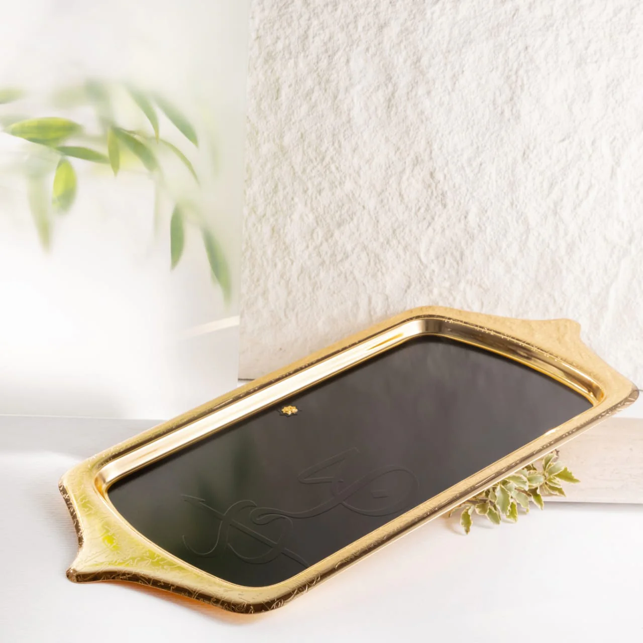 Jiwar - Serving Tray - Black & Gold - Image 3