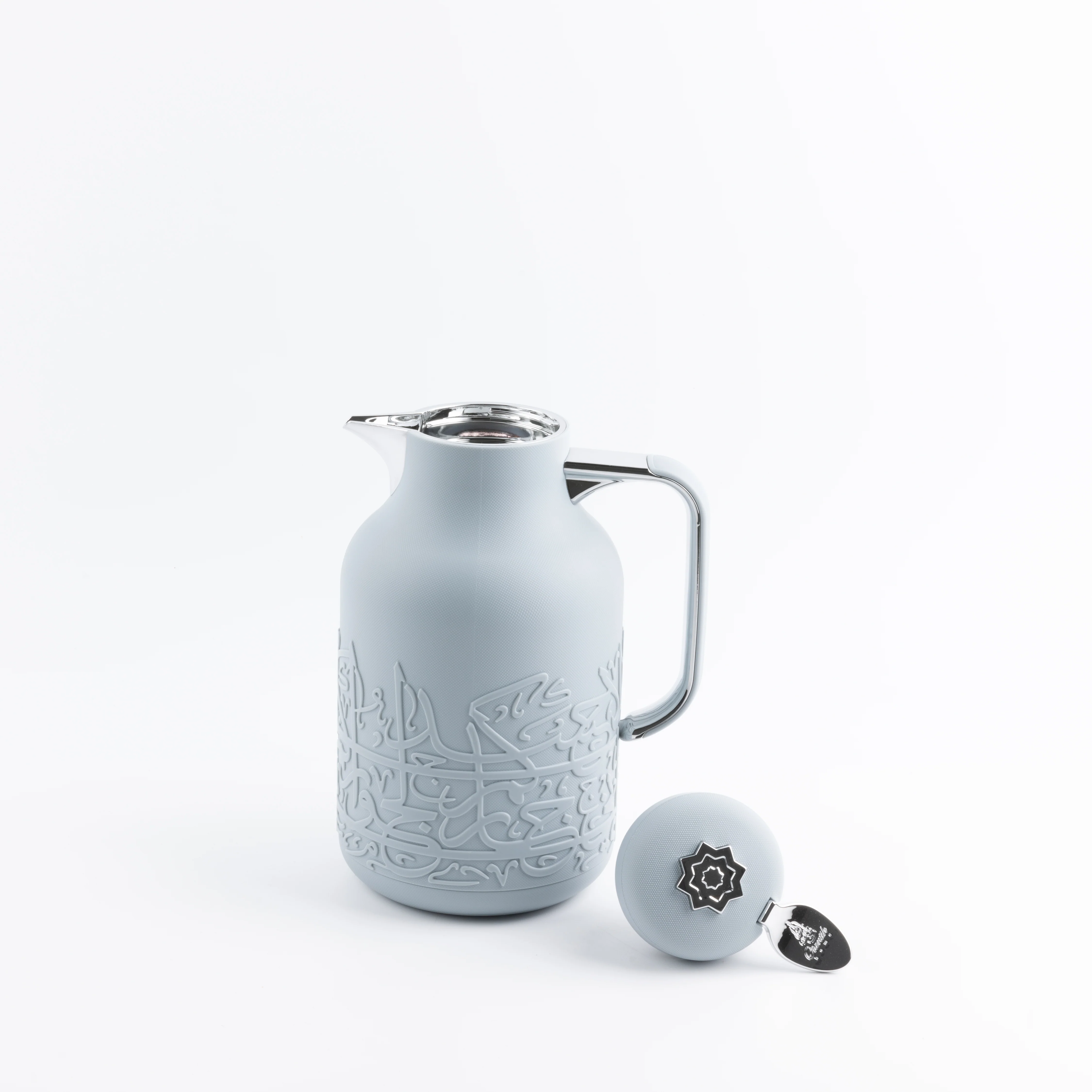 Jiwar - Vacuum Flask / Thermos - Haze Blue & Silver - Image 7