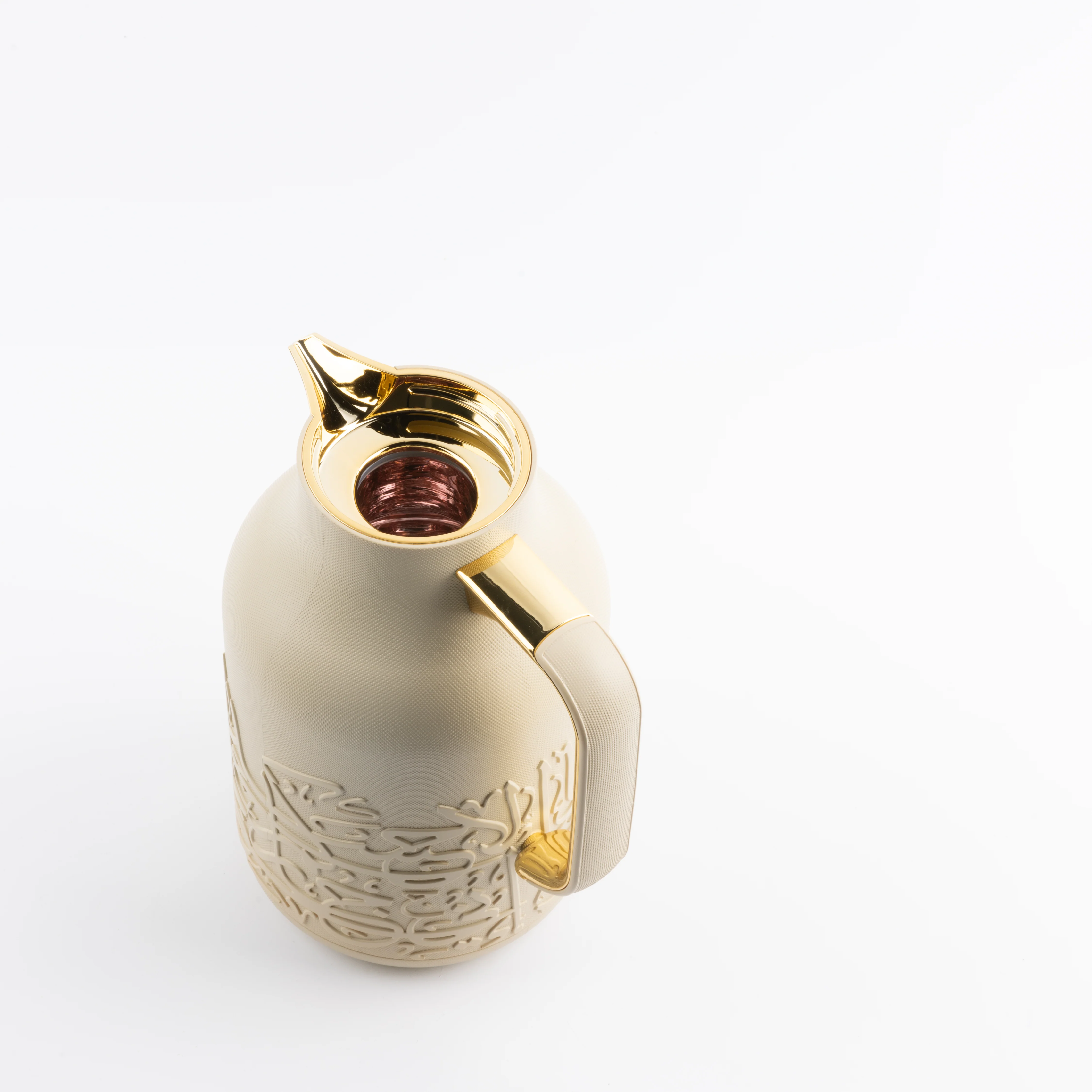 Jiwar - Vacuum Flask / Thermos - Ivory & Gold - Image 6