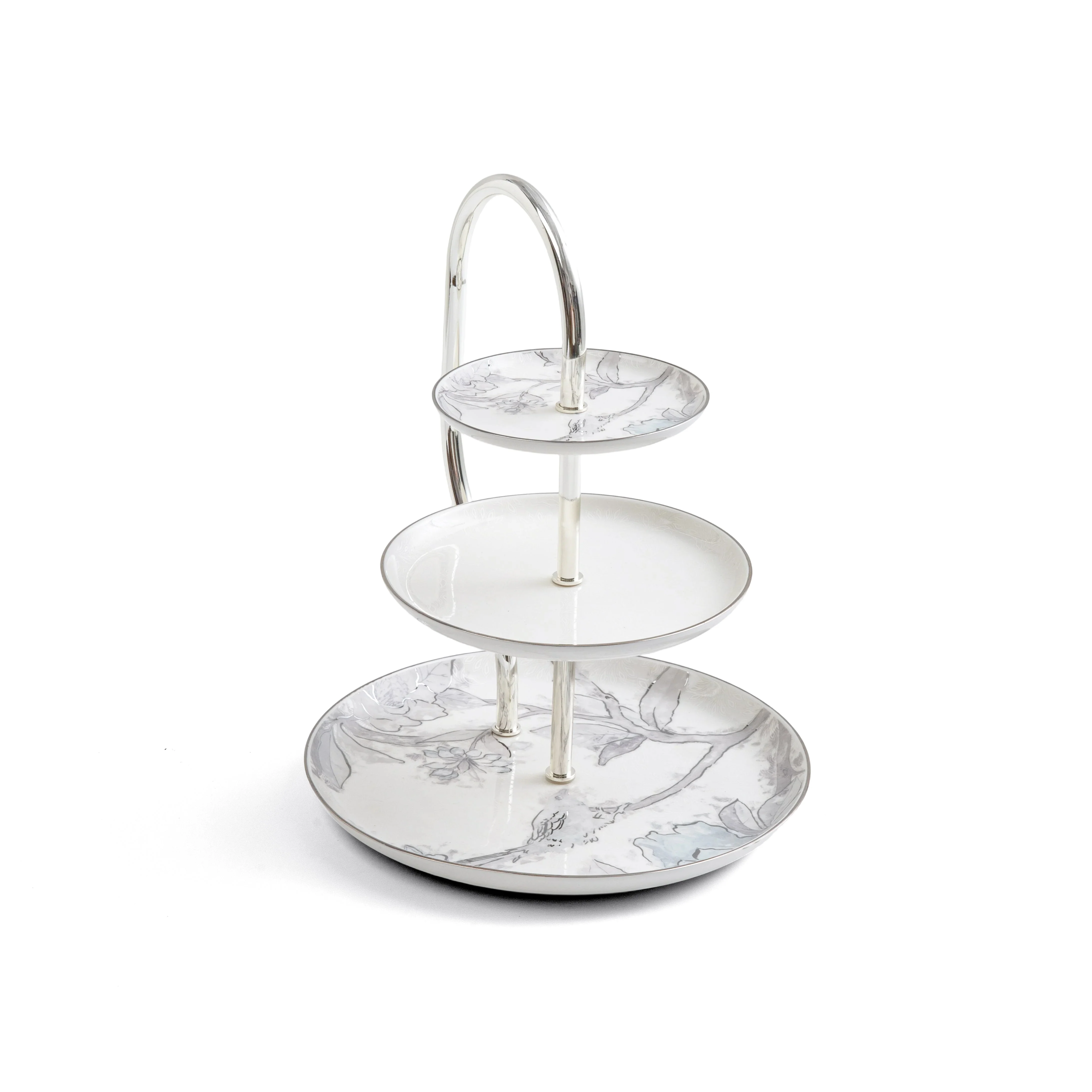 Khuzama - 3 Tier Plate - Grey & Silver - Image 2