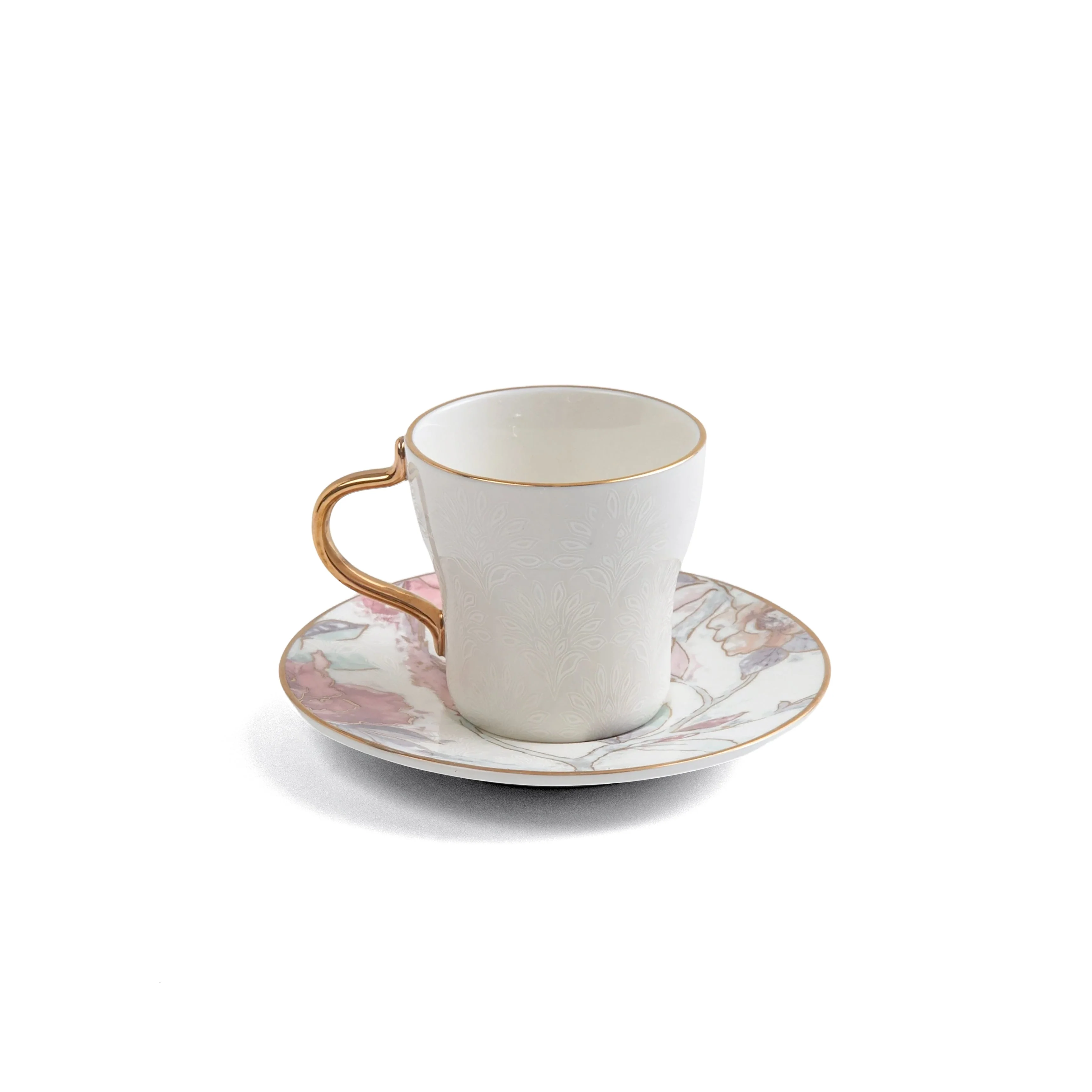 Khuzama - Espresso/Turkish Coffee Set (12-Pc) - Pink & Gold - Image 5