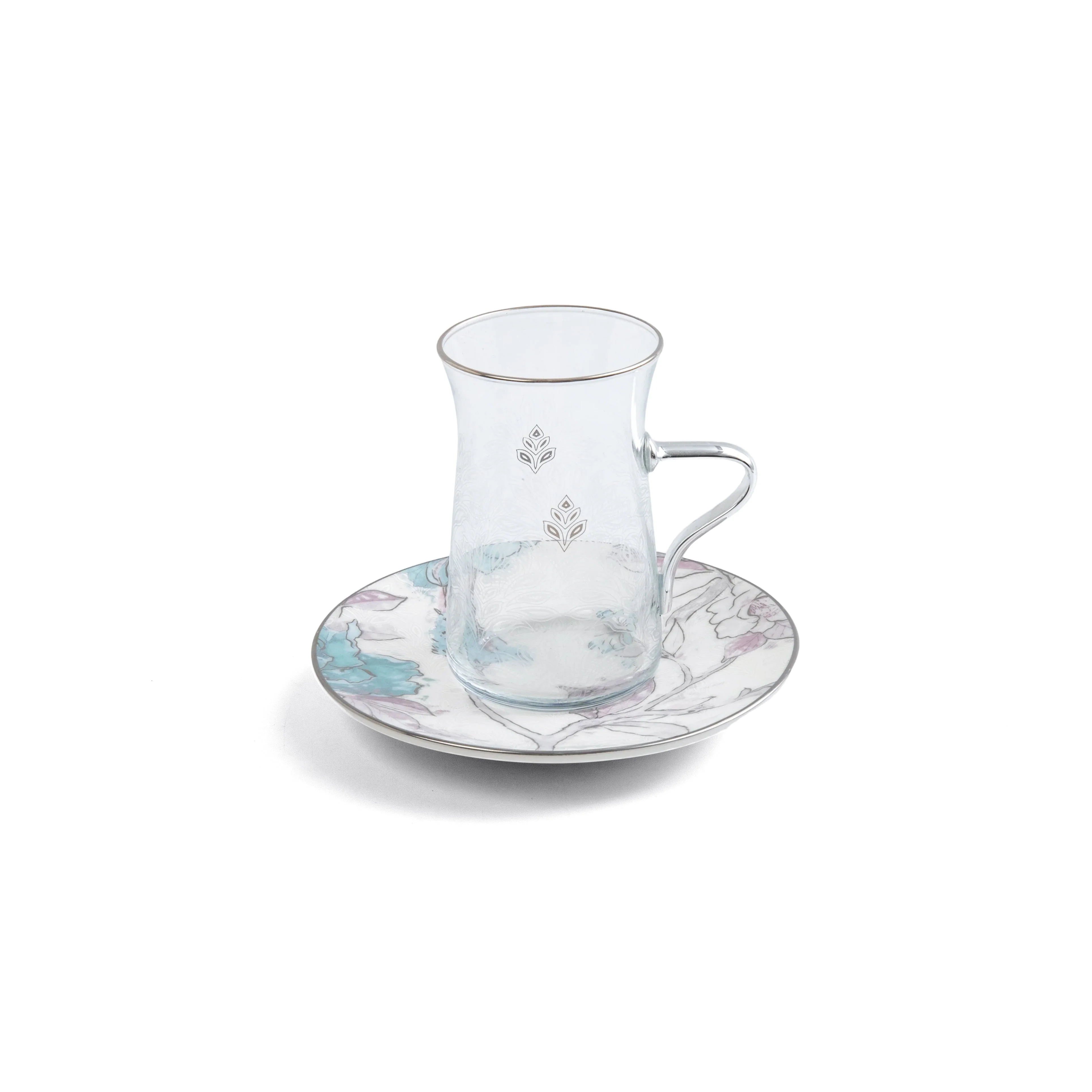 Khuzama - Tea Set (13-Pc) - Blue & Silver - Image 3
