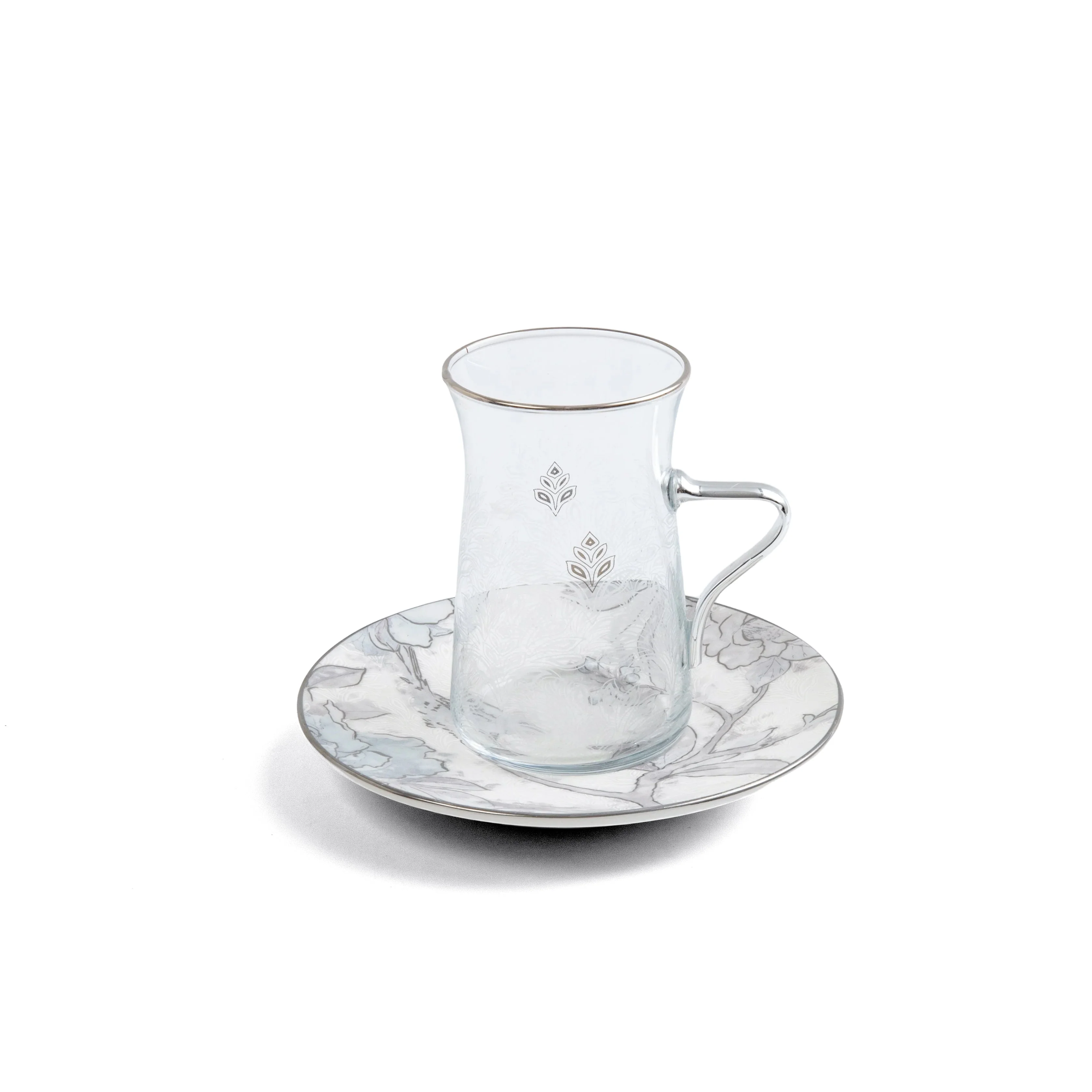 Khuzama - Tea Set (13-Pc) - Grey & Silver - Image 3