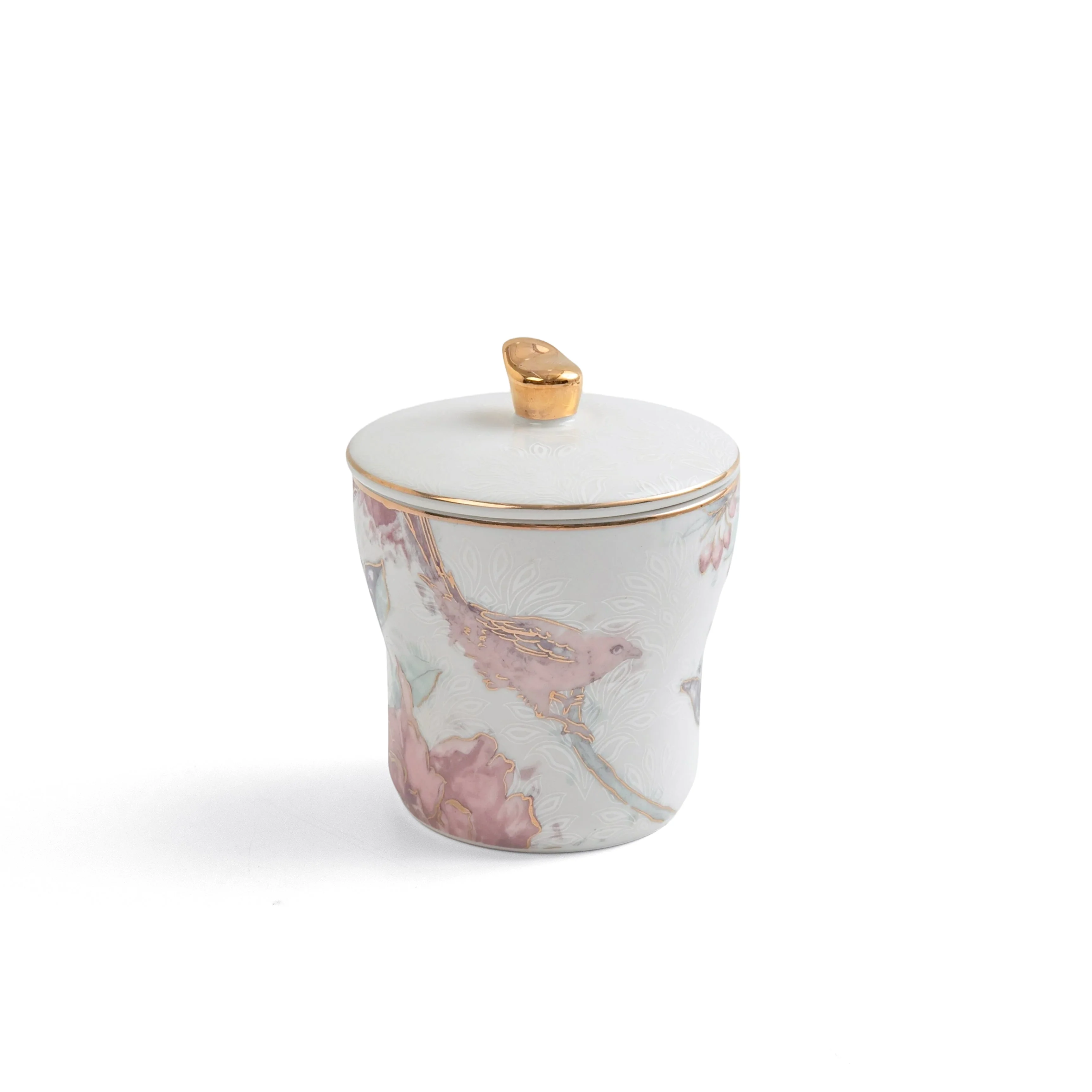 Khuzama - Tea Set (19-Pc) - Pink & Gold - Image 4