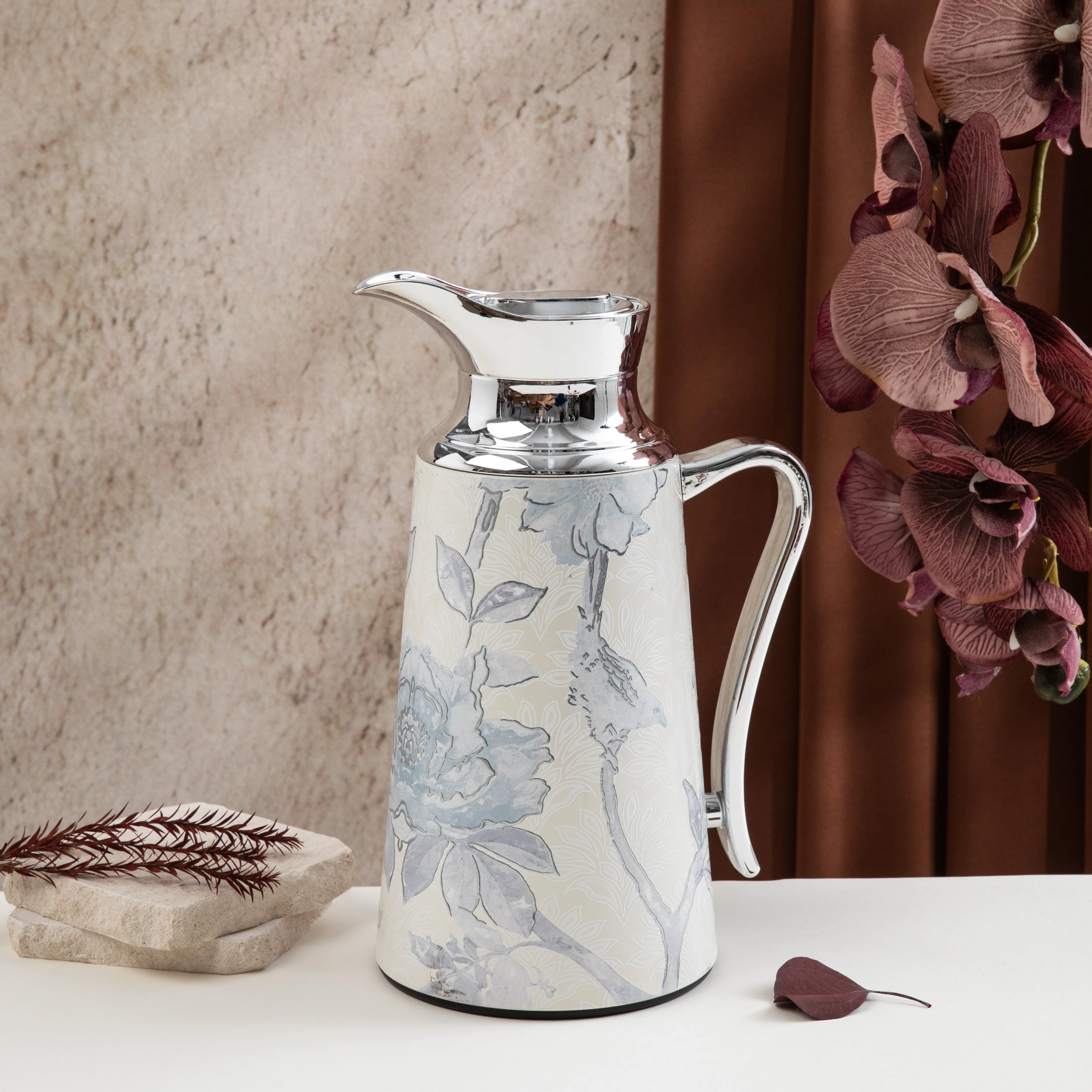 Khuzama - Vacuum Flask / Thermos - Grey & Silver