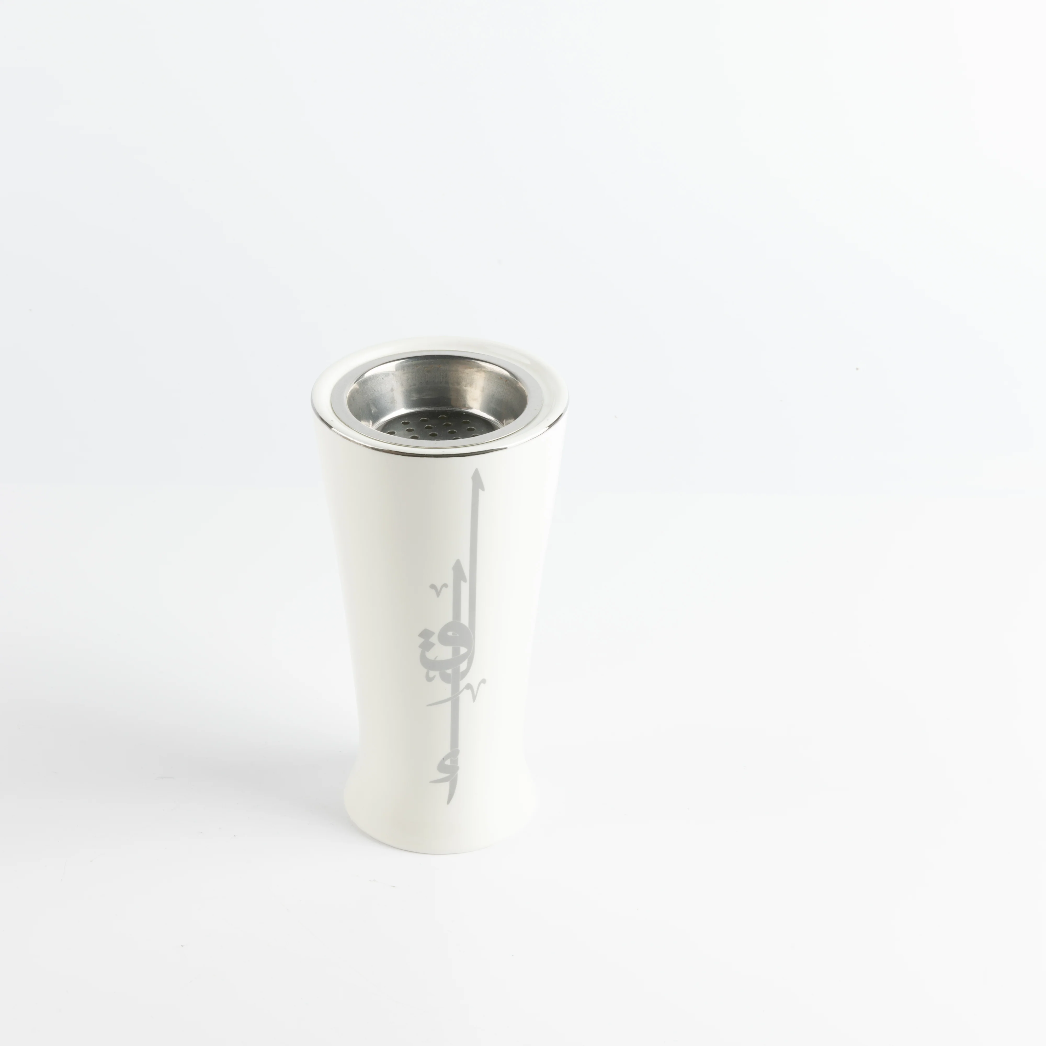 Liqa'a - Incense Burner - Pearl White & Silver - Image 3