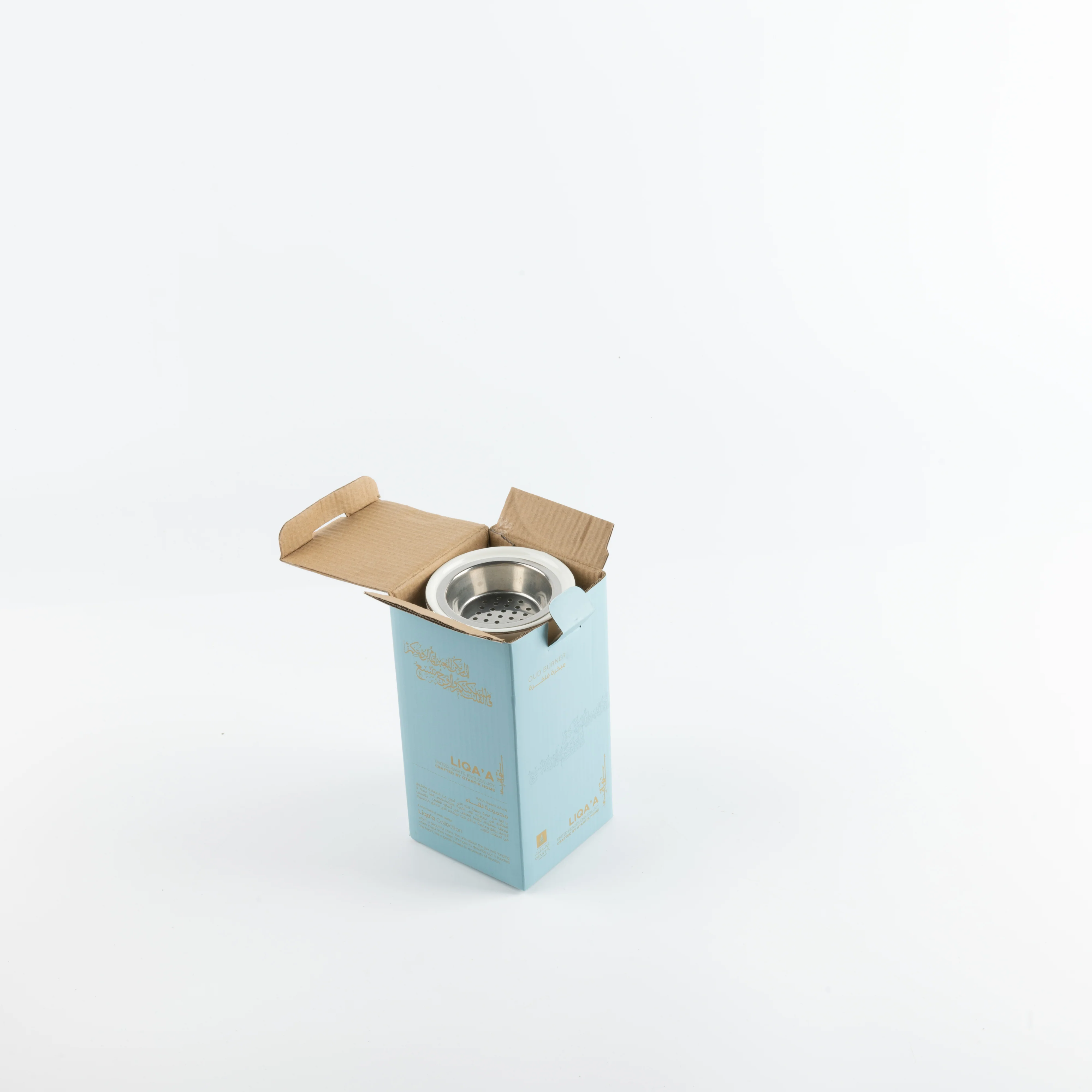 Liqa'a - Incense Burner - Pearl White & Silver - Image 4