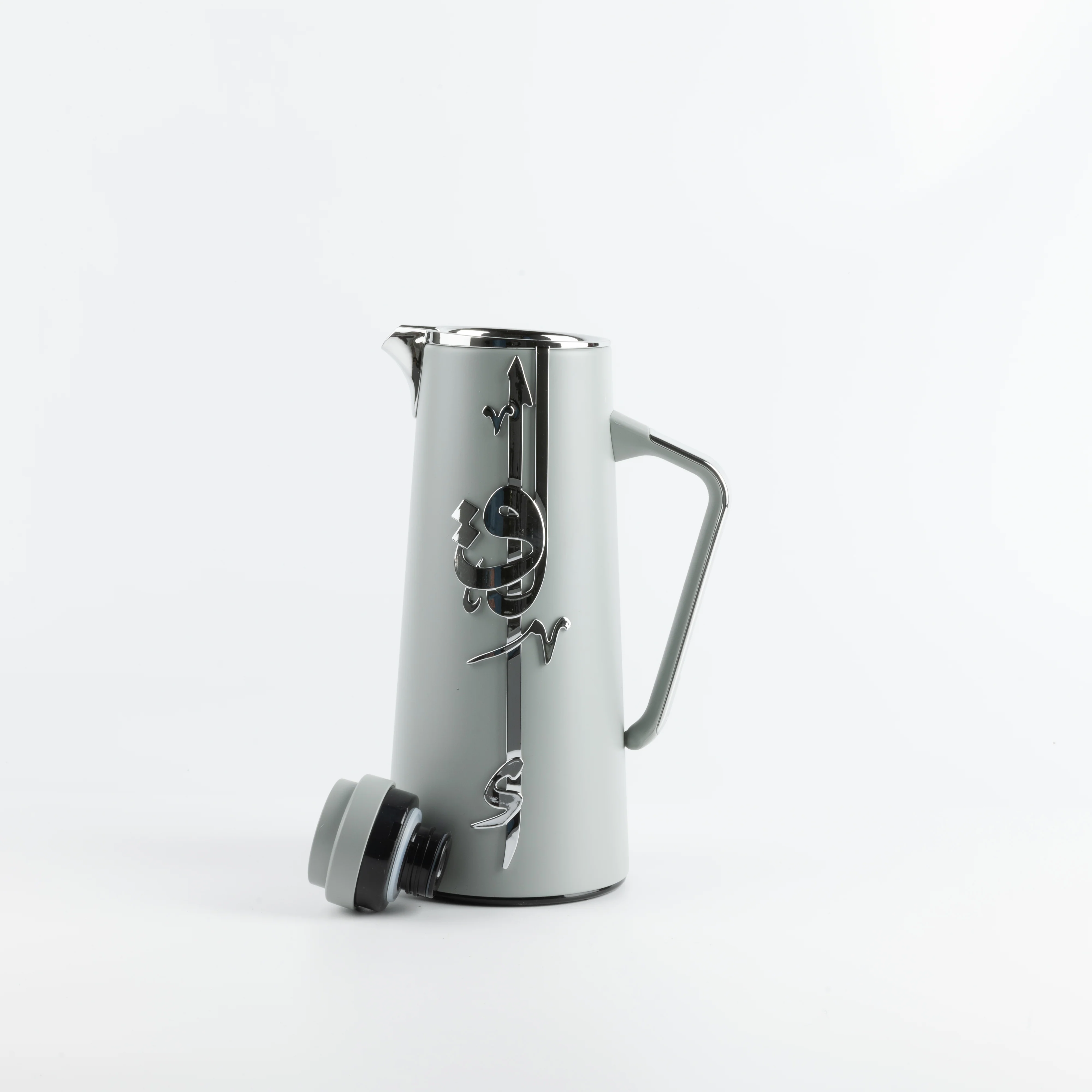 Liqa'a - Vacuum Flask / Thermos - Grey & Silver - Image 7