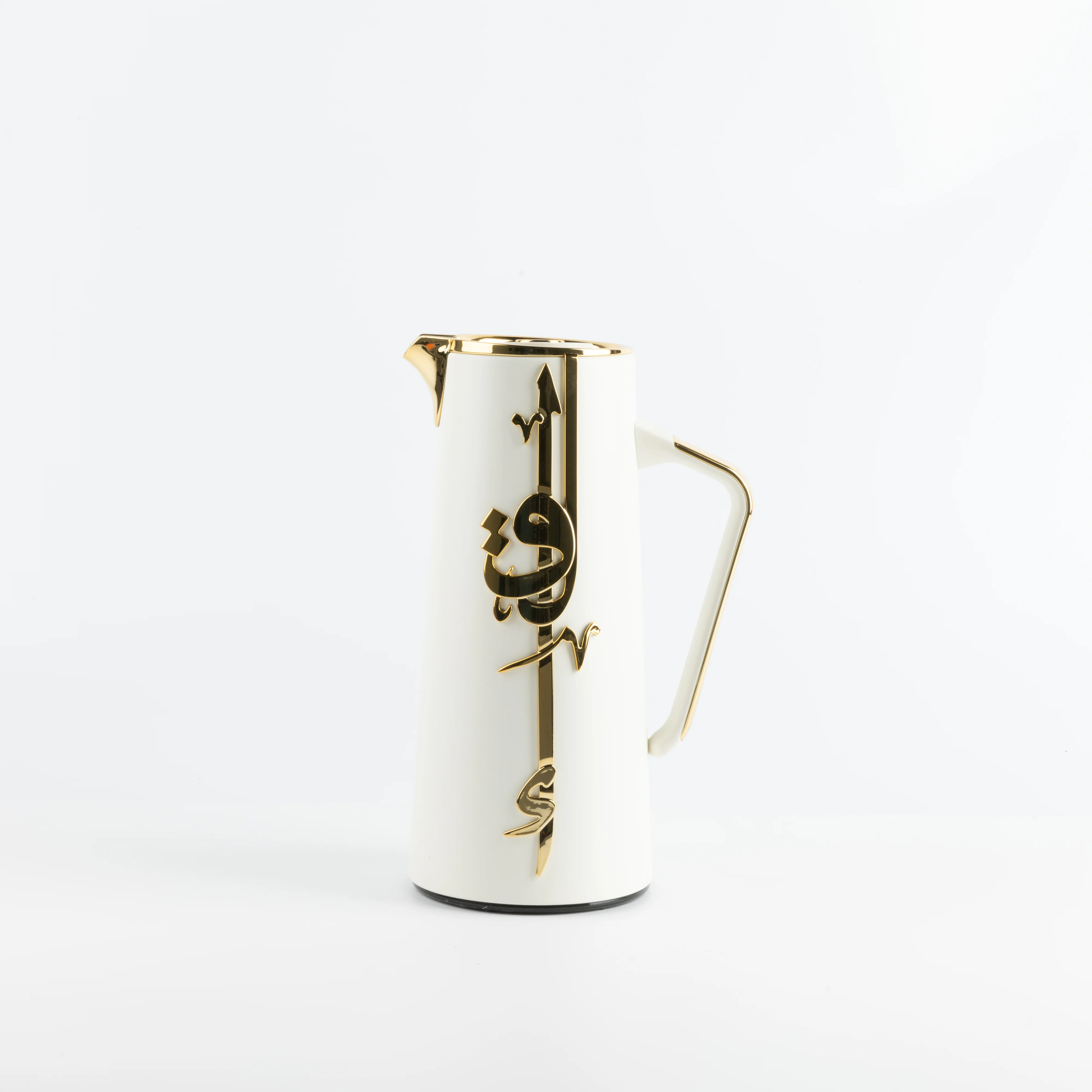 Liqa'a - Vacuum Flask / Thermos - Pearl White & Gold - Image 5