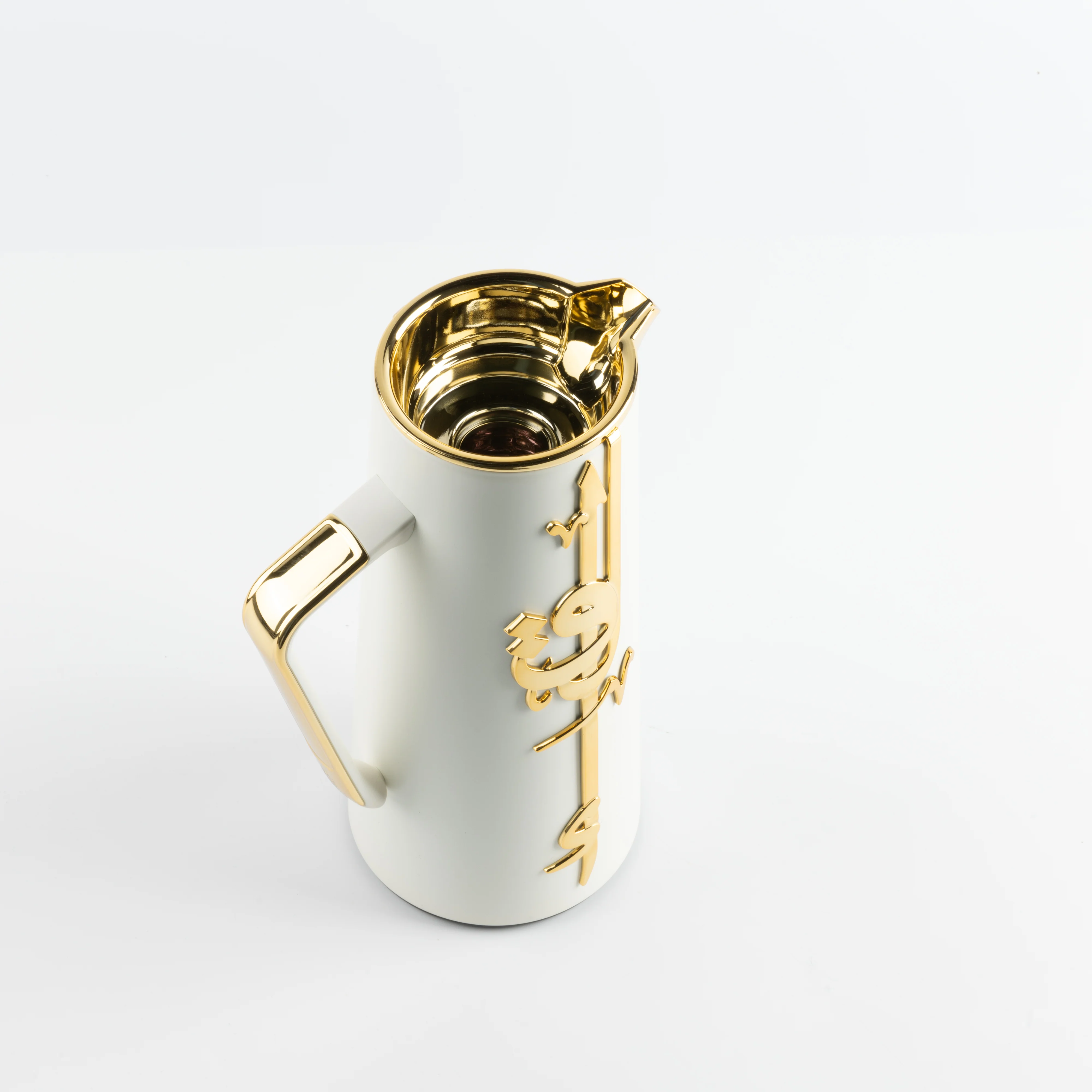 Liqa'a - Vacuum Flask / Thermos - Pearl White & Gold - Image 6