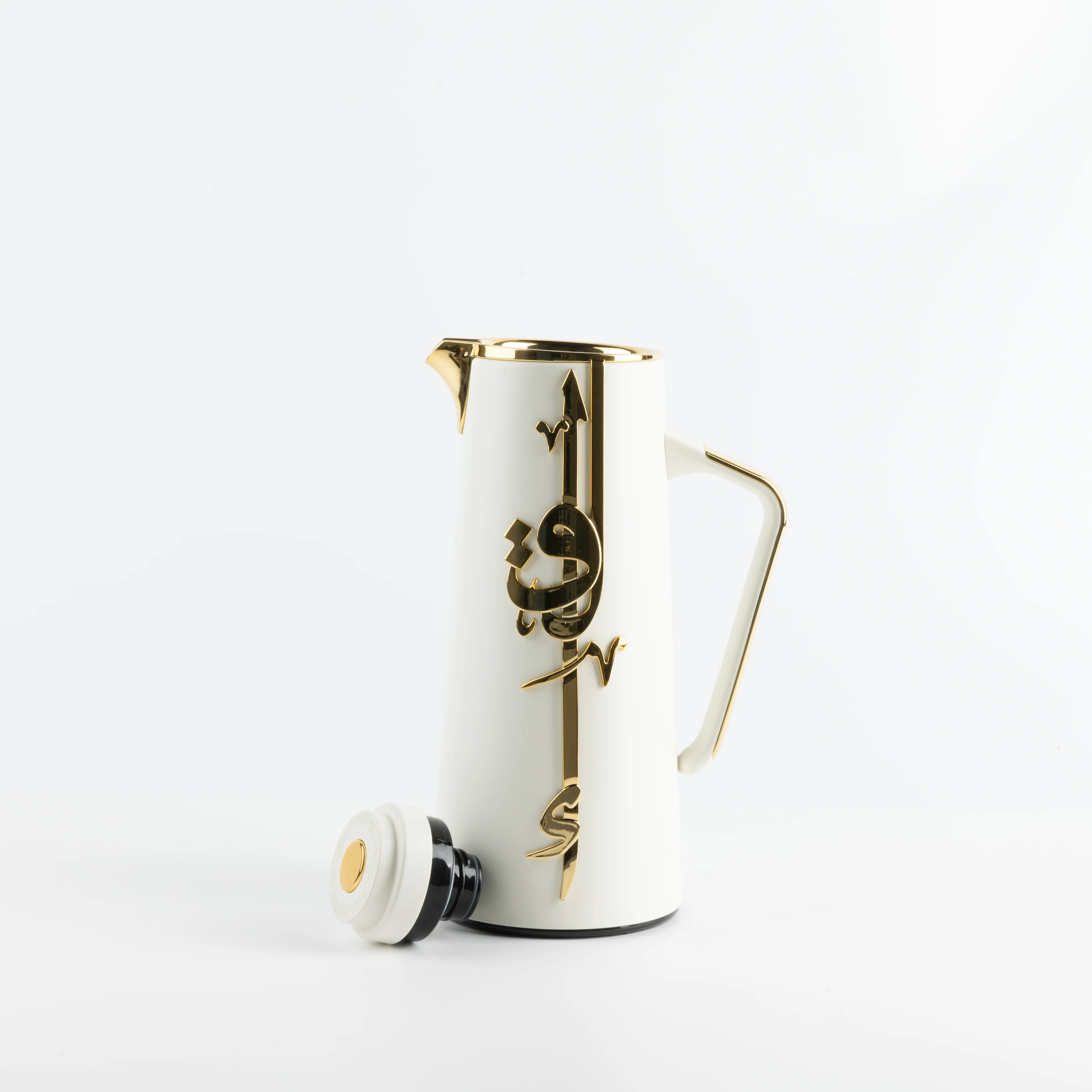 Liqa'a - Vacuum Flask / Thermos - Pearl White & Gold - Image 7