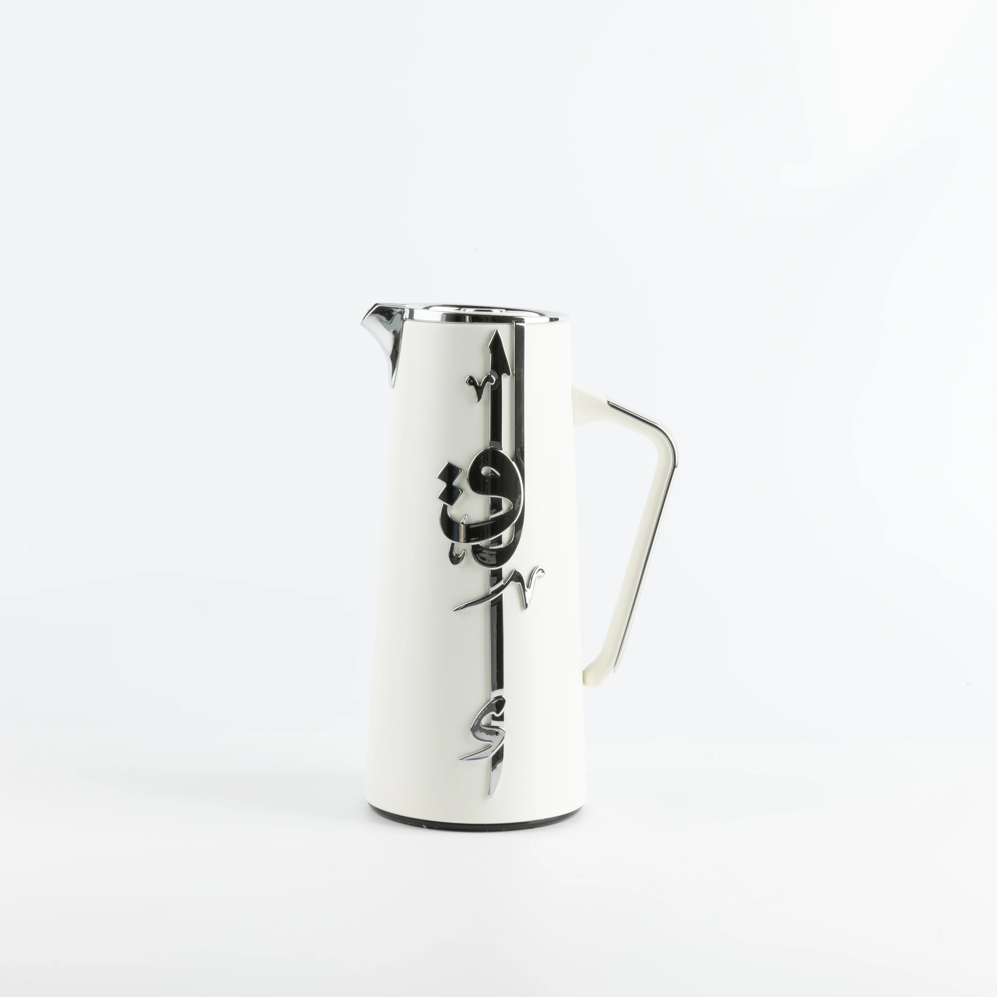 Liqa'a - Vacuum Flask / Thermos - Pearl White & Silver - Image 5