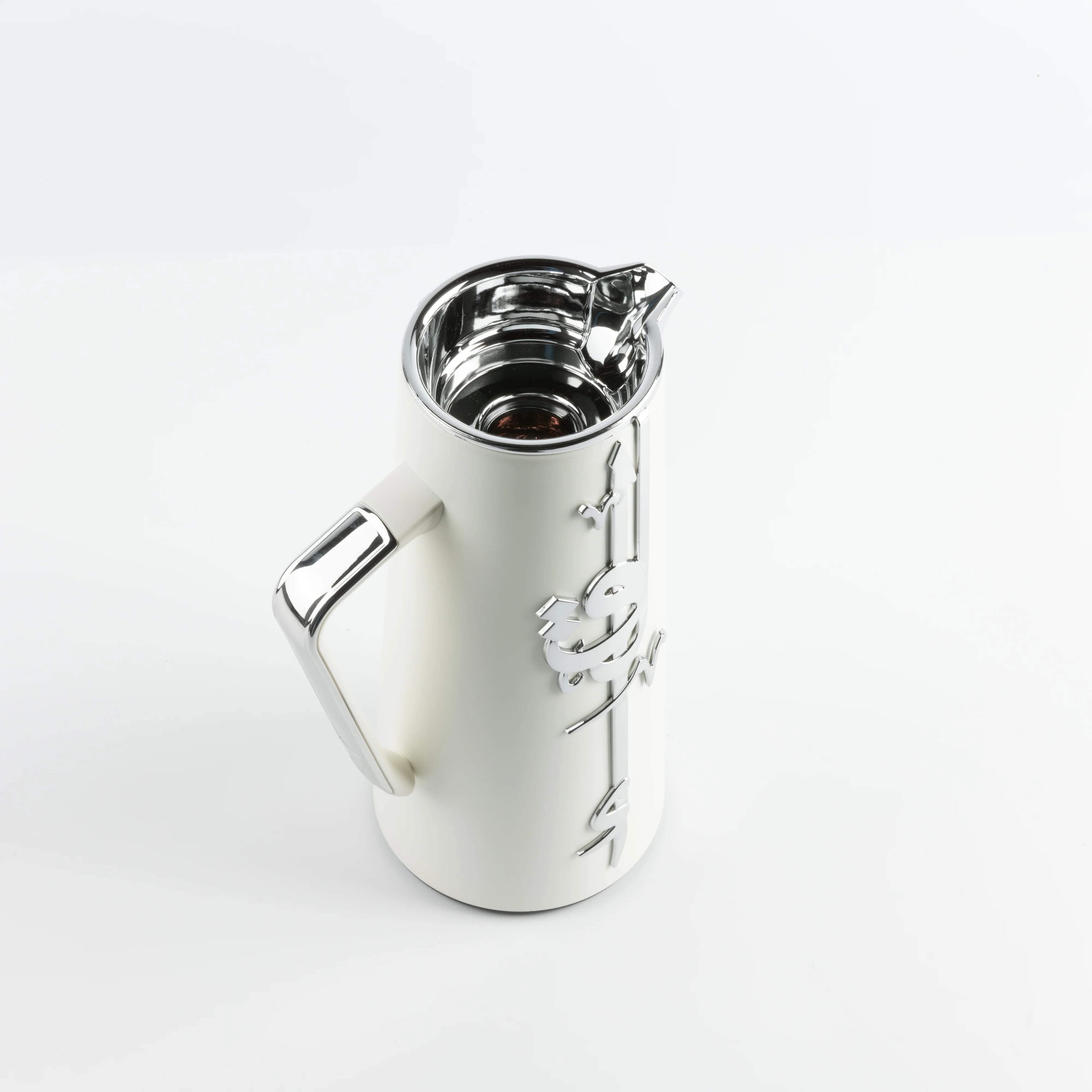 Liqa'a - Vacuum Flask / Thermos - Pearl White & Silver - Image 6