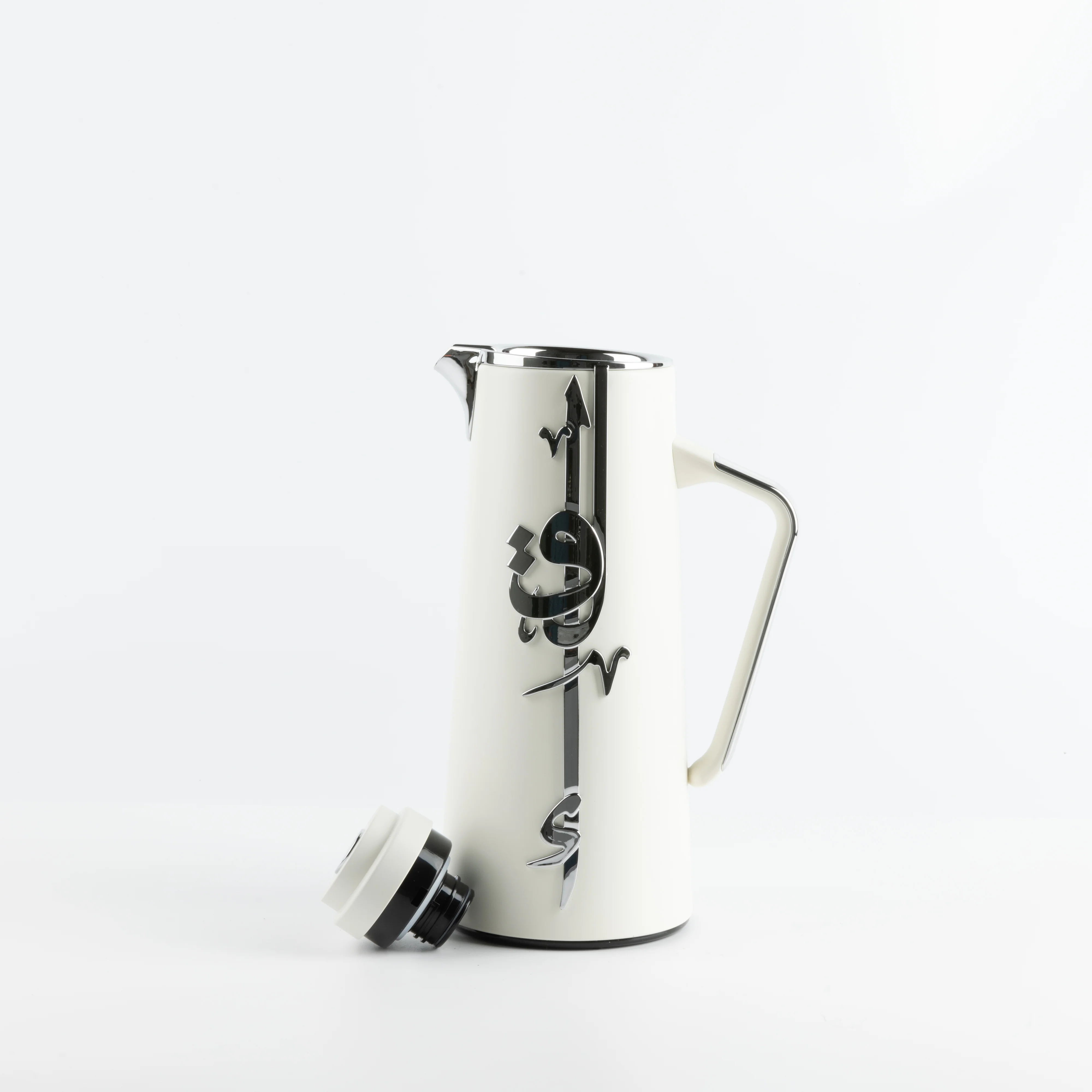 Liqa'a - Vacuum Flask / Thermos - Pearl White & Silver - Image 7