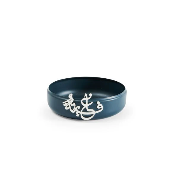 Luxury Diwan - Medium Buffet Server - Dark Blue & Silver - Image 4