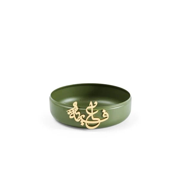 Luxury Diwan - Medium Buffet Server- Olive Green & Gold - Image 4