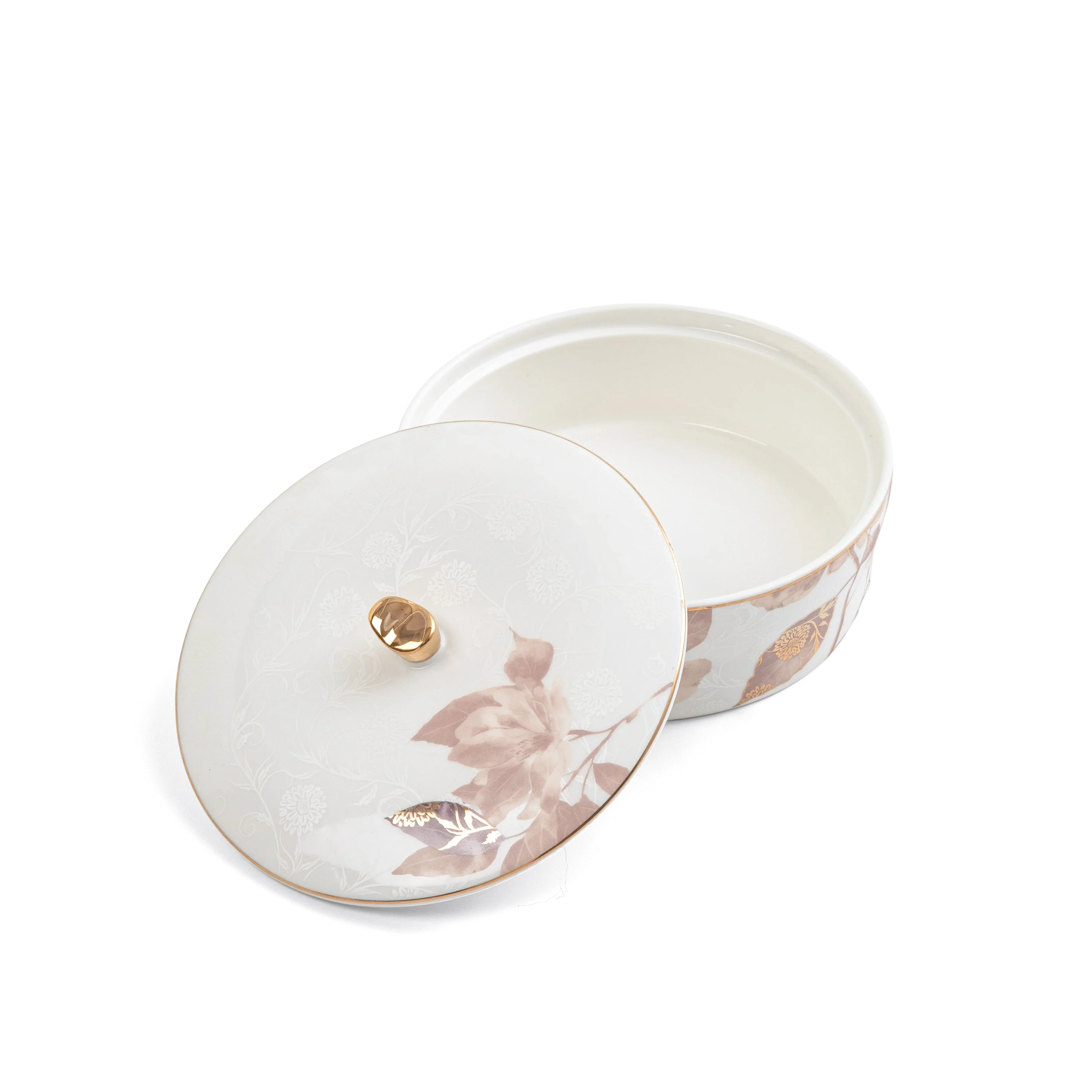 Marisella - Medium Decorative Canister - Pink & Gold - Image 2