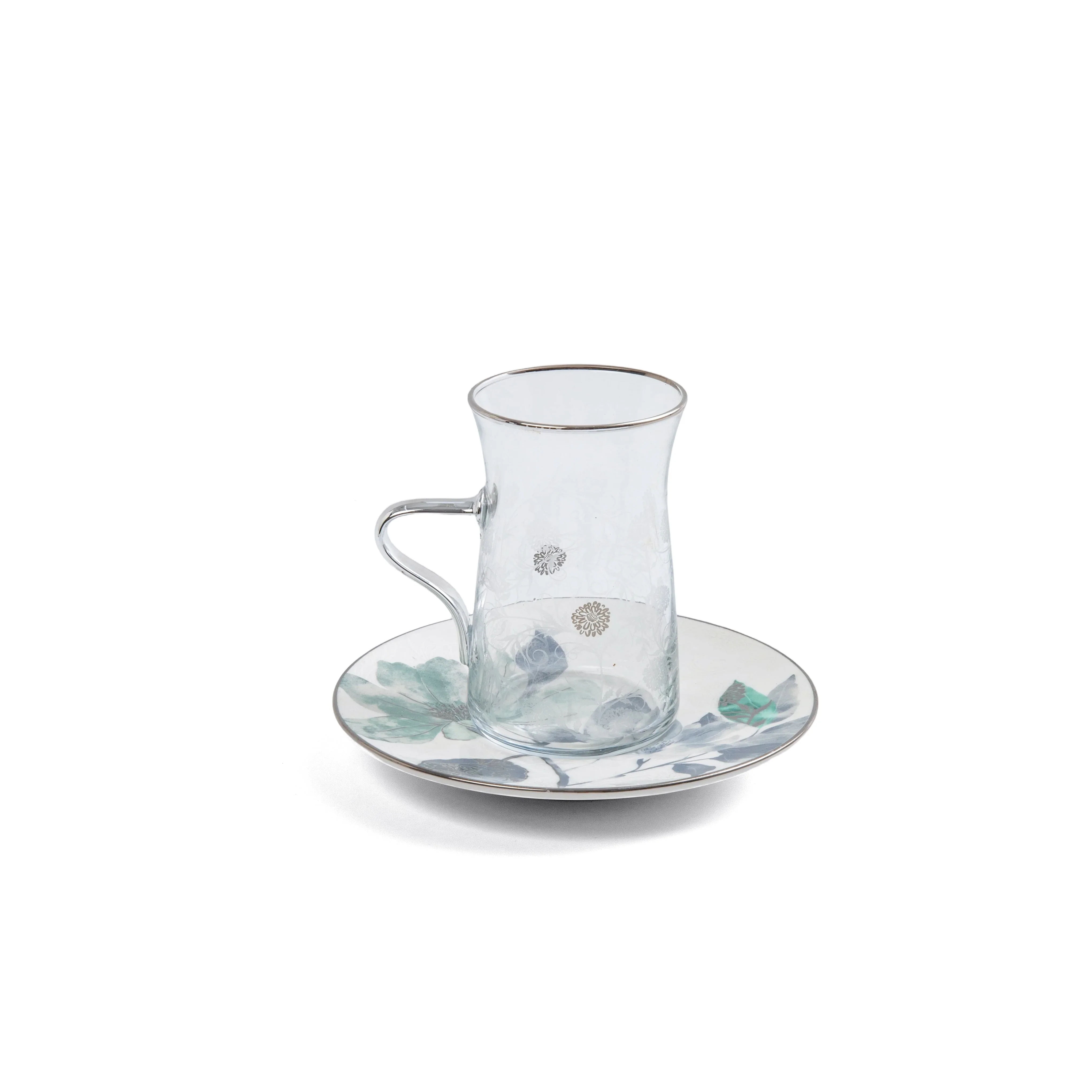 Marisella - Tea Set (19-Pc) - Blue & Silver - Image 4
