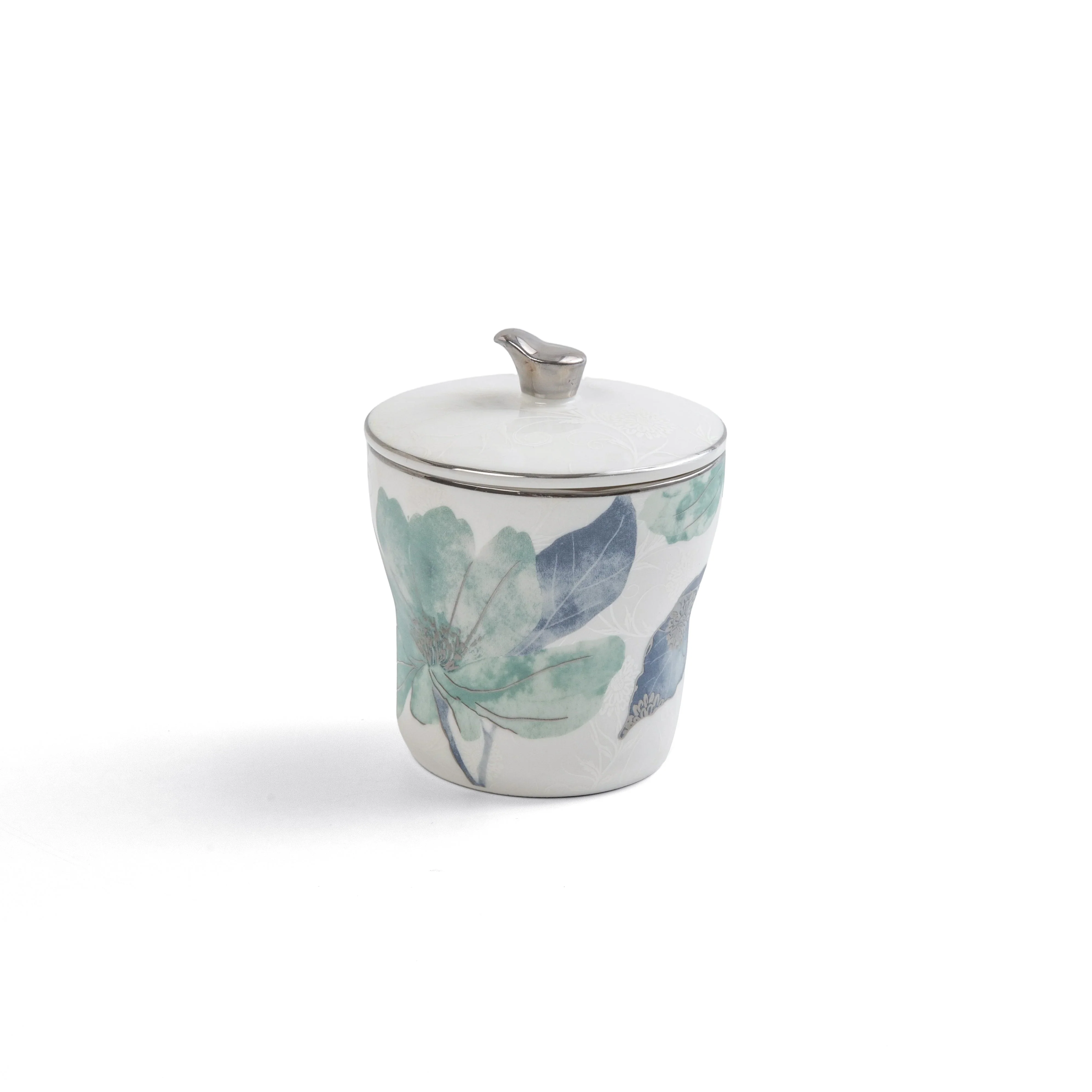 Marisella - Tea Set (19-Pc) - Blue & Silver - Image 5