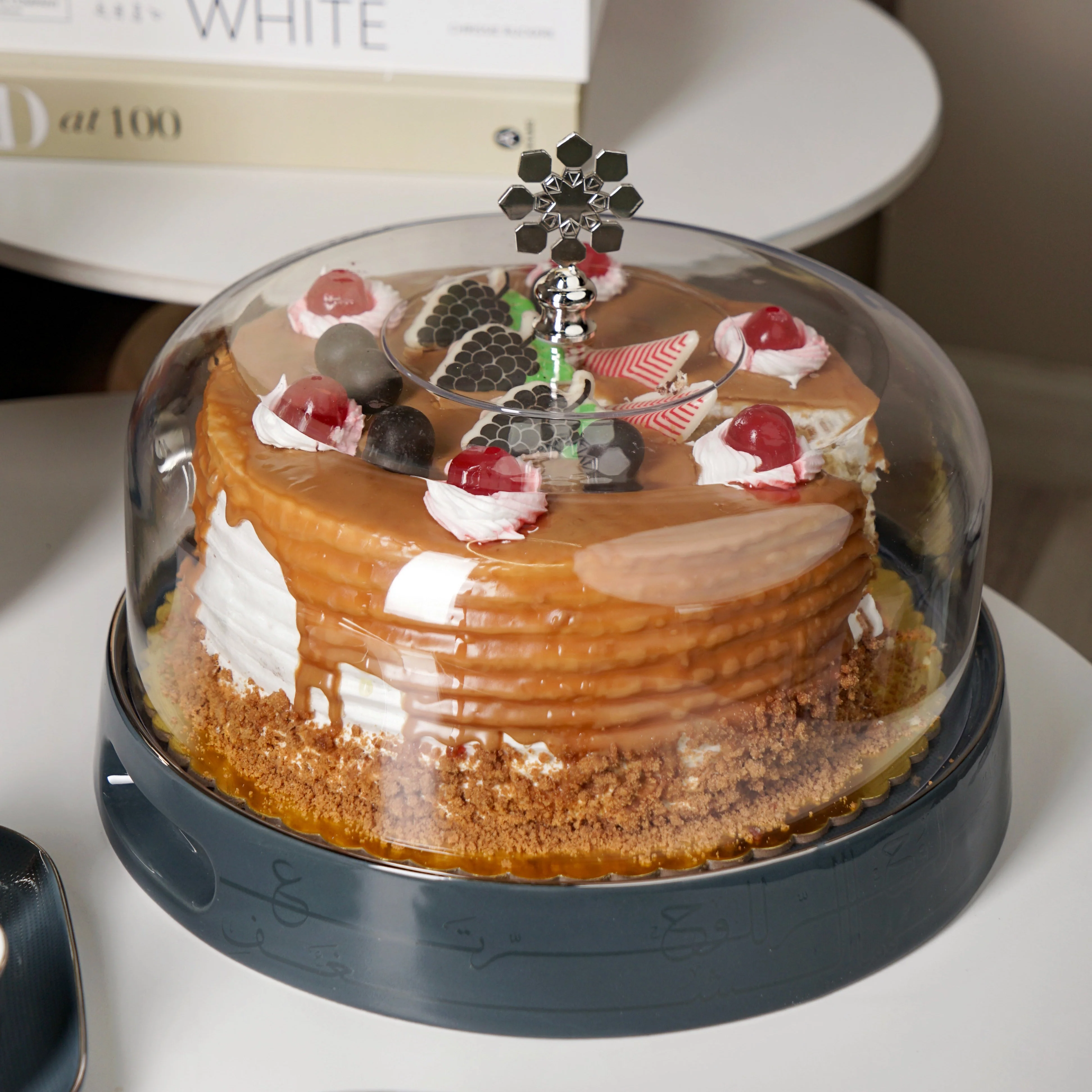 Mirral - Cake Set (9-Pc) - Dark Blue & Silver - Image 4