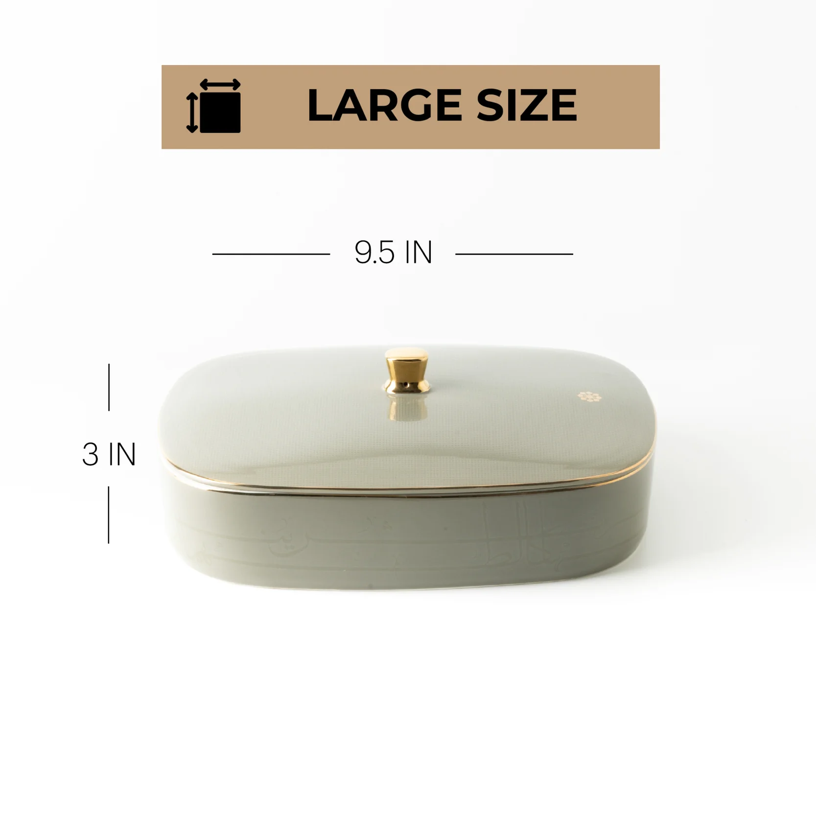 Mirral Canister Duo - Grey & Gold - Image 2