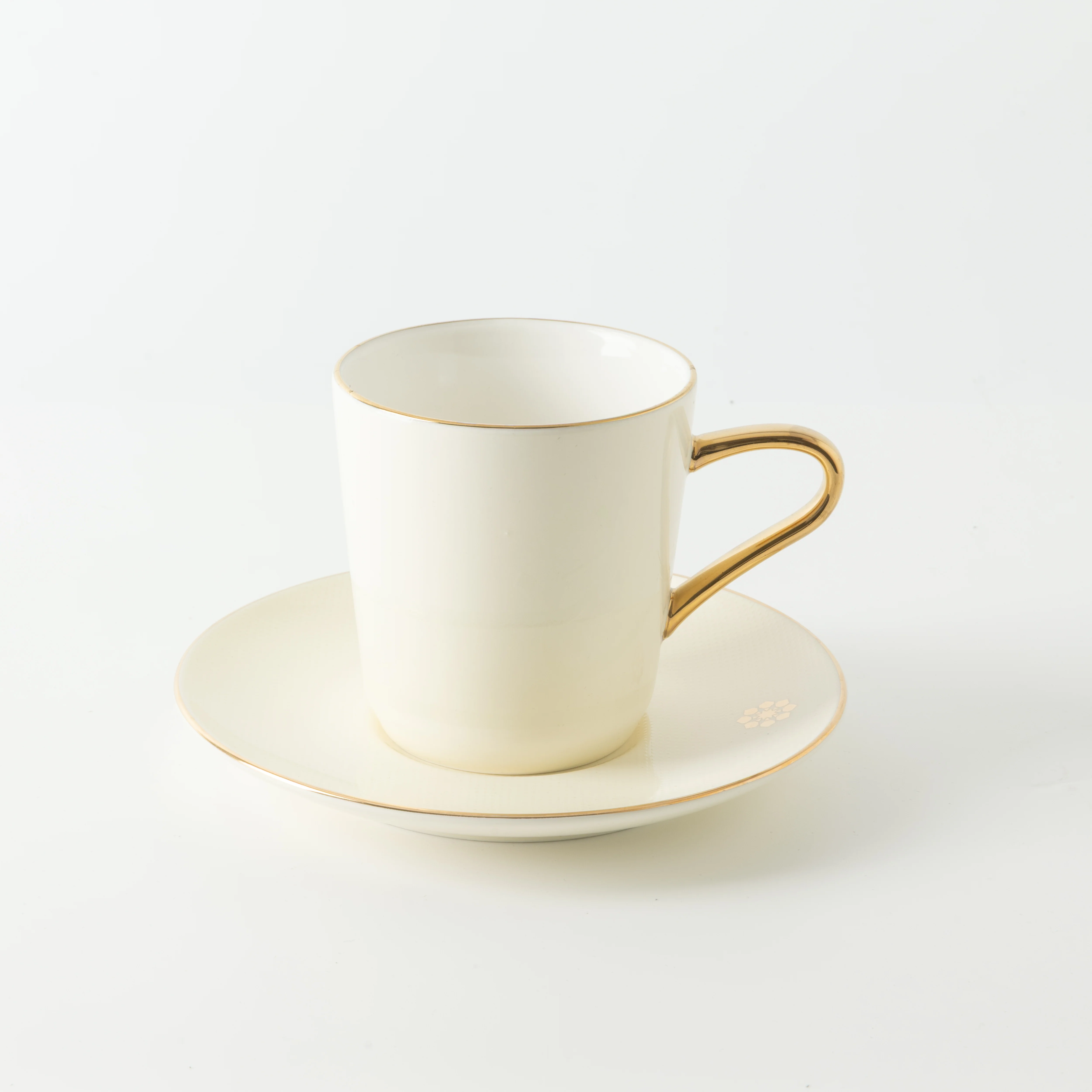 Mirral - Cappuccino Set (12-Pc) - White & Gold - Image 6