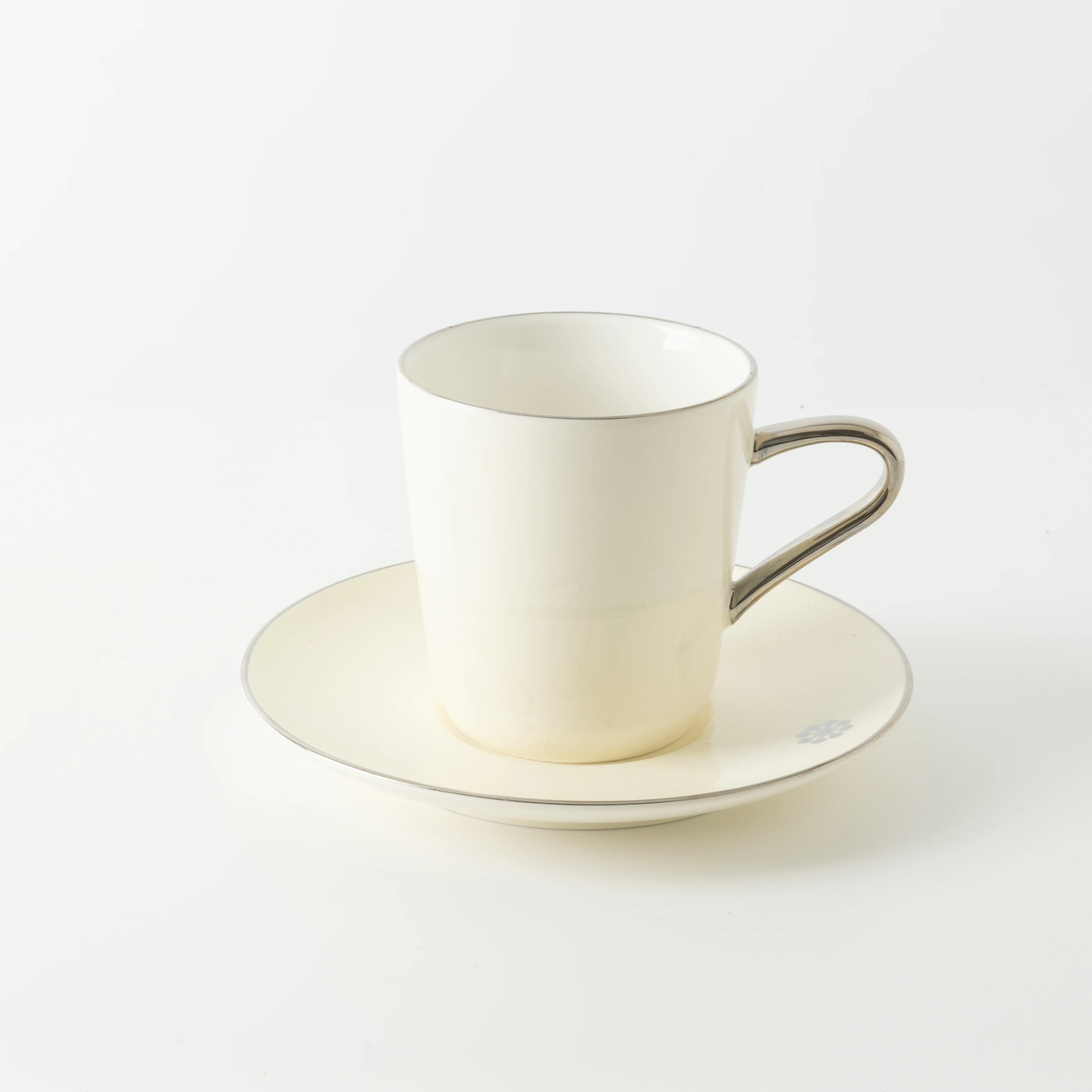 Mirral - Cappuccino Set (12-Pc) - White & Silver - Image 8