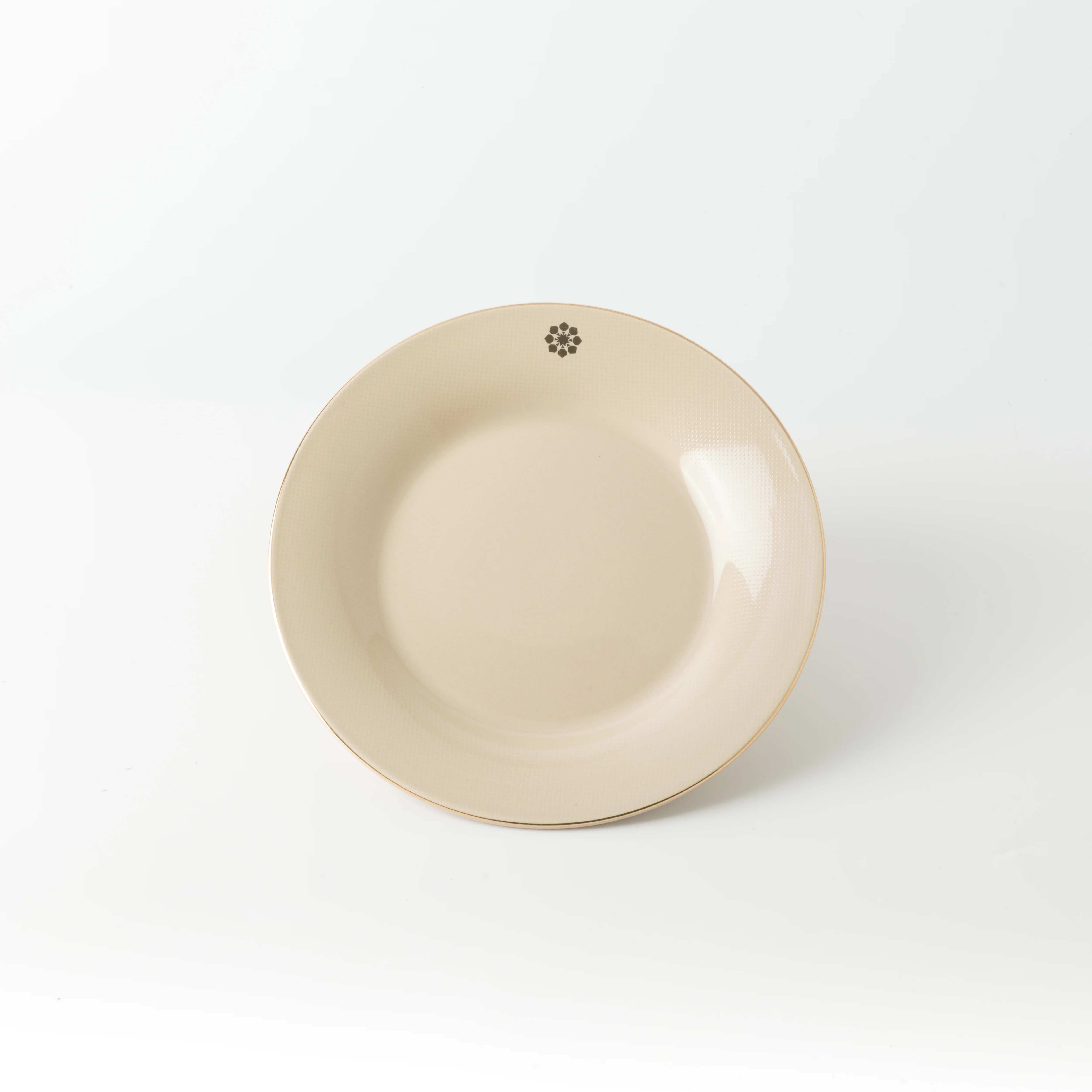 Mirral - Dinner Set (18-Pc) - Beige & Gold - Image 8