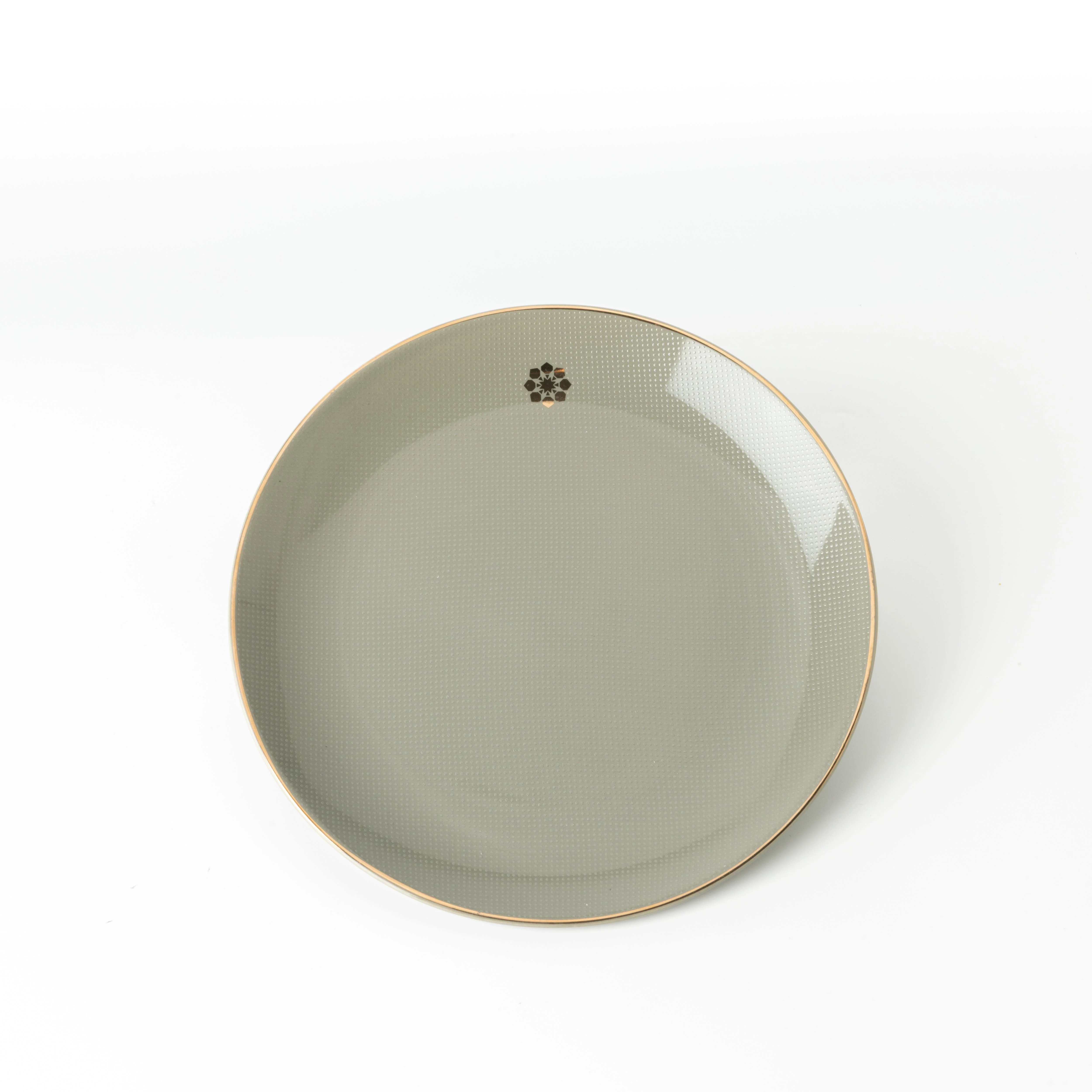 Mirral - Dinner Set (18-Pc) - Grey & Gold - Image 5